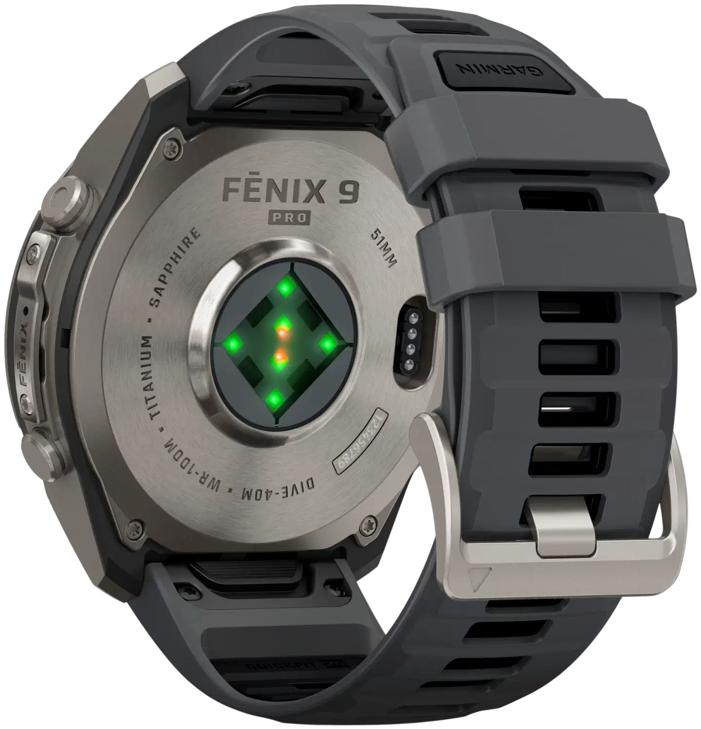 Garmin Fenix 9 Pro 51 mm titaani- ja grafiitinharmaa urheilukello - 8
