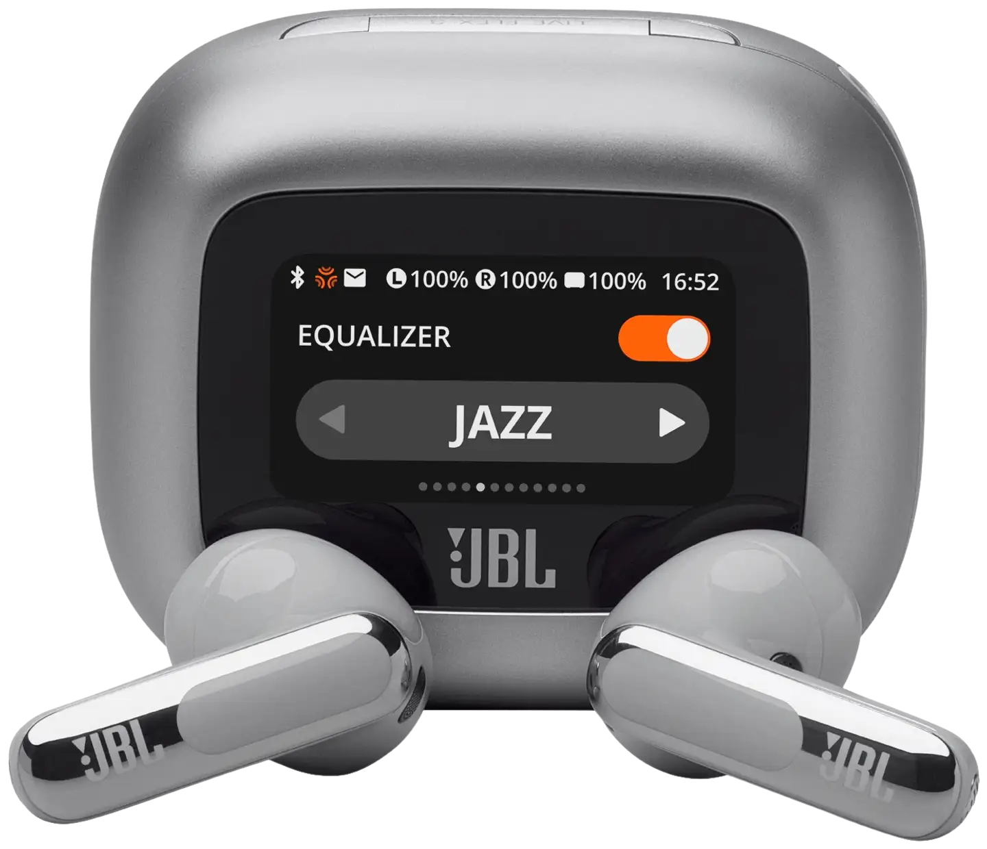 JBL Bluetooth vastamelunappikuulokkeet Live Flex 3 hopea - 2