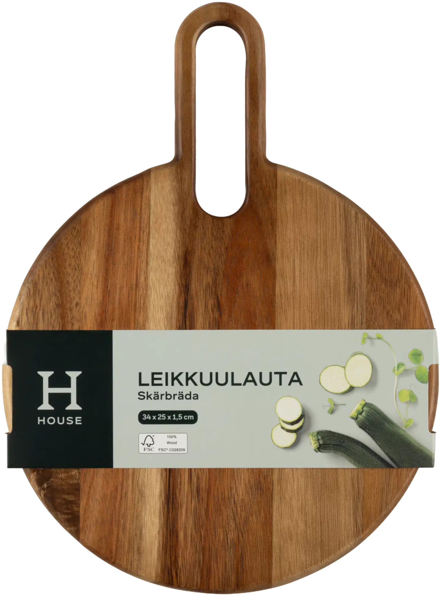 House leikkuulauta 34x25x1,5 cm