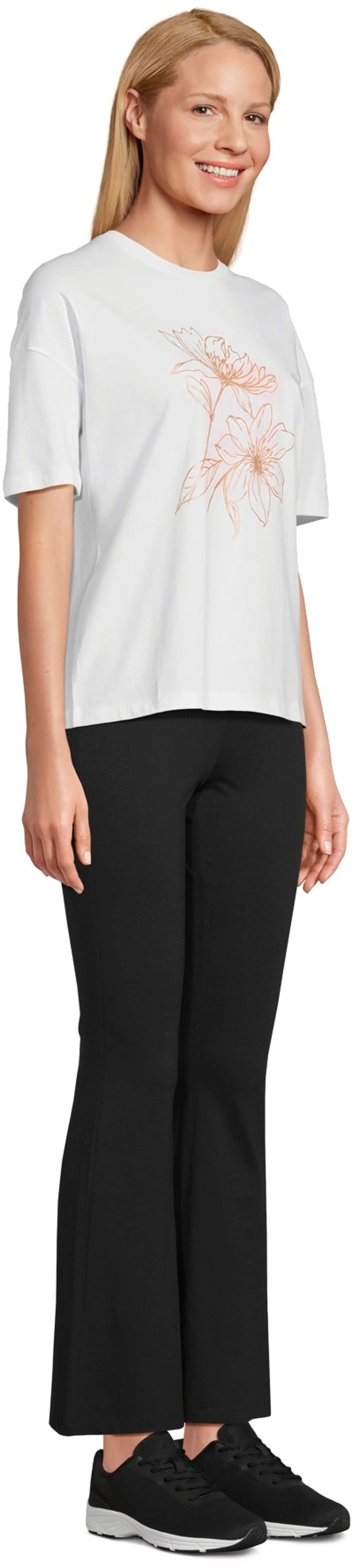 House naisten flare leg trikoohousut Betsy - Black - 4