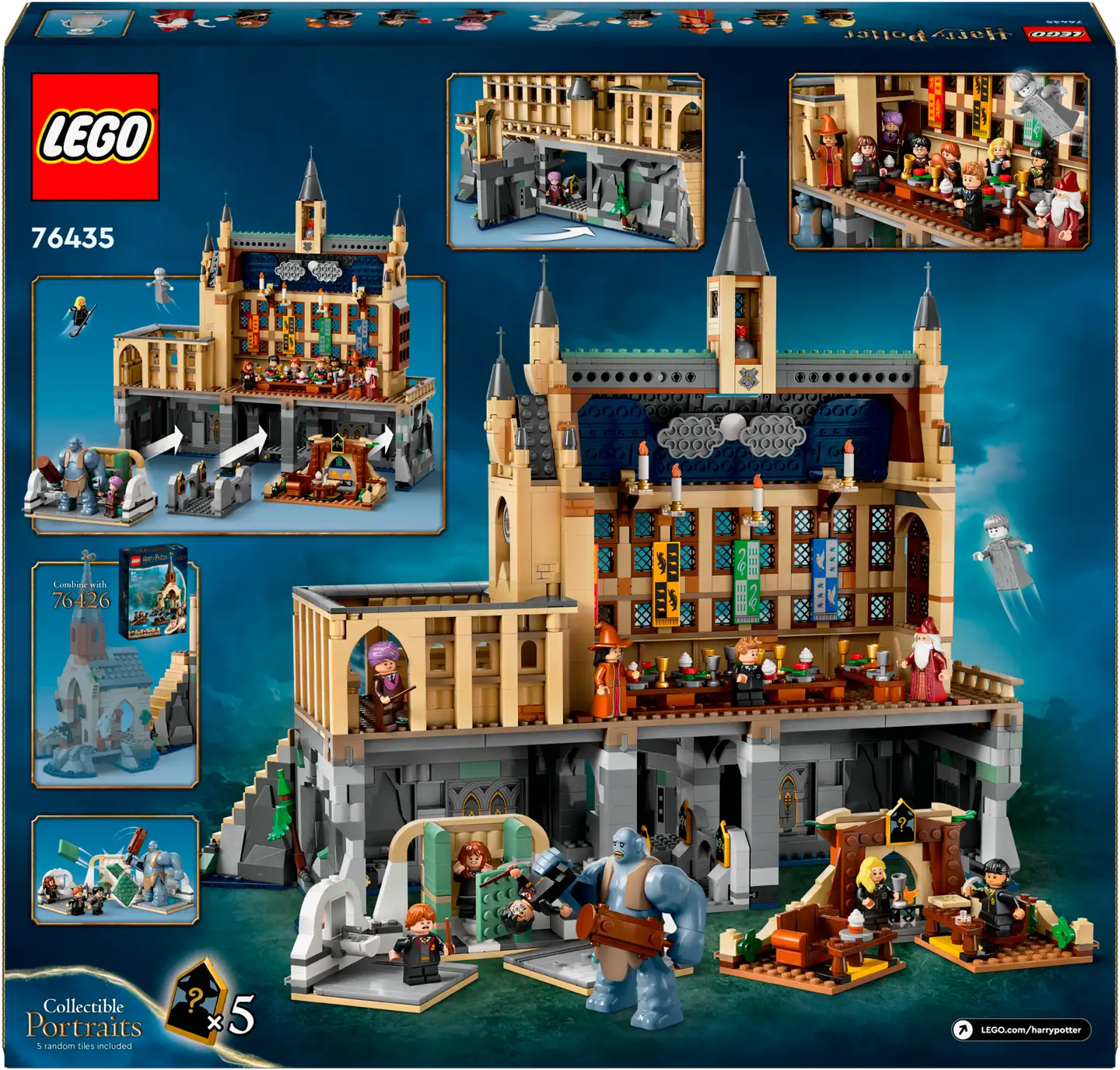 LEGO Harry Potter 76435 Tylypahkan linna: Suuri sali - 3