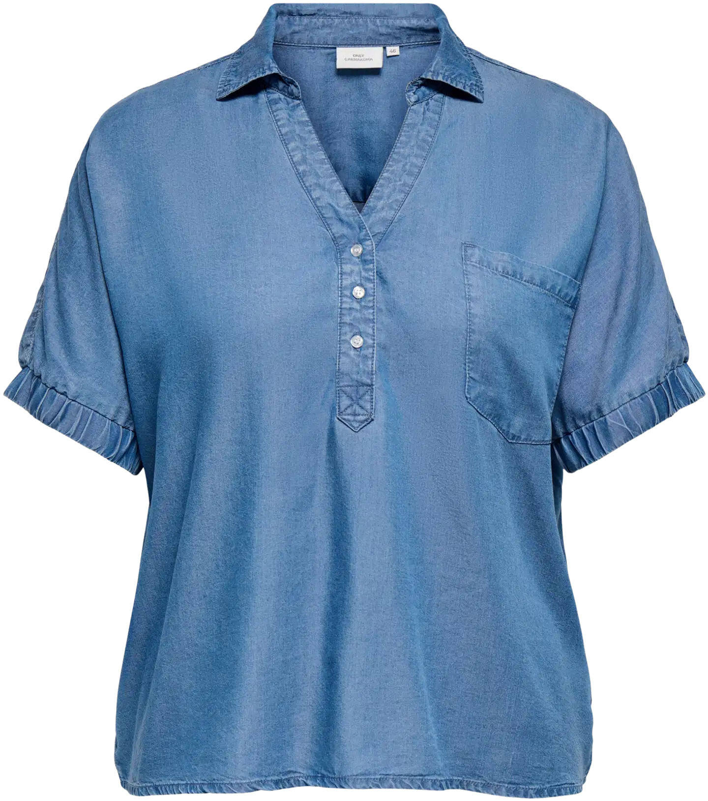Only Carmakoma naisten paita Carcharis - Medium Blue Denim - 1