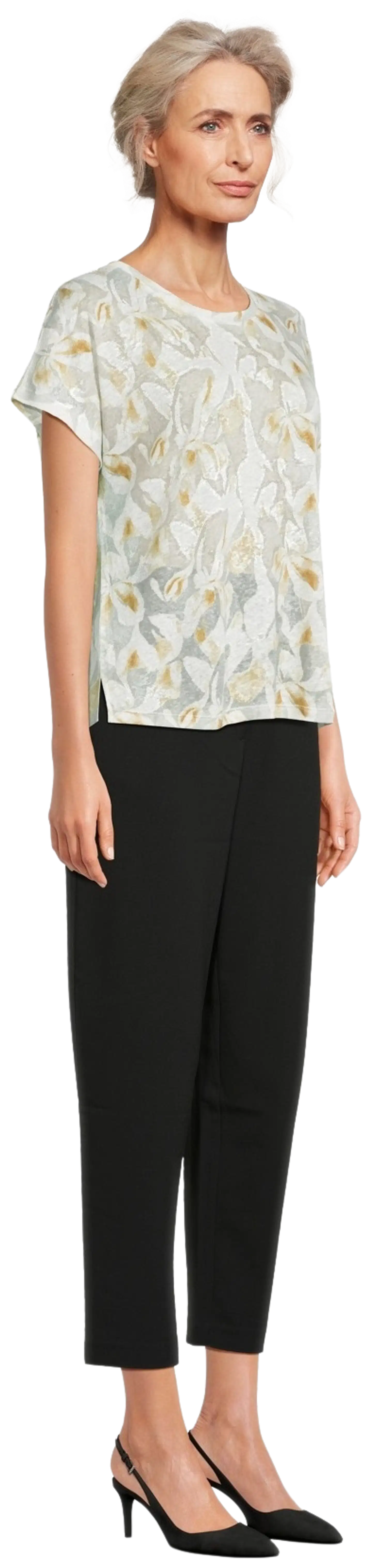 London Fog naisten trikoopusero pellavasekoitetta 213L261705 - Multicolor - 4