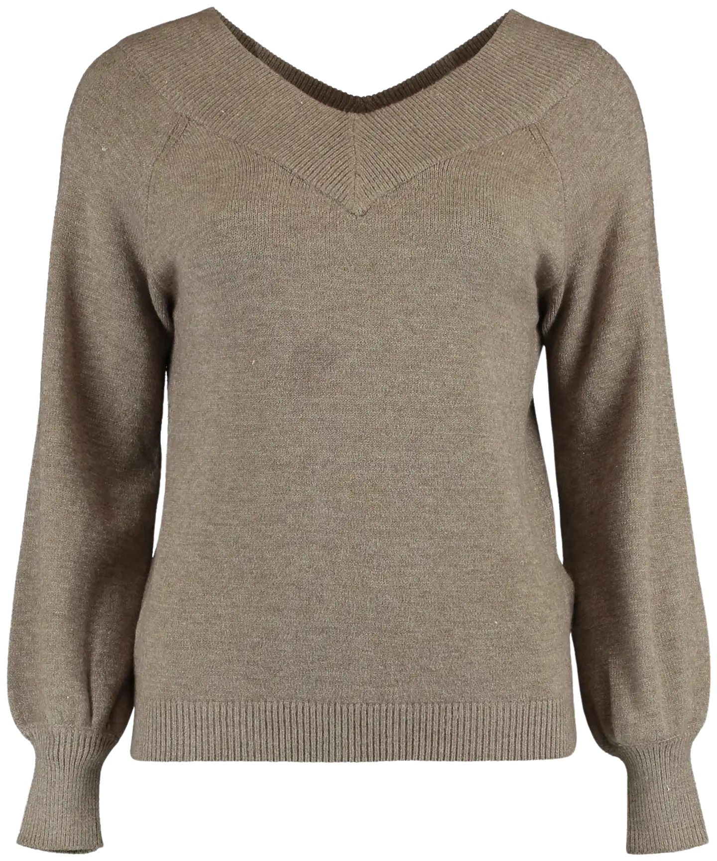 Zabaione naisten neule Natalia Cok-C-251-0138 - taupe melange - 1