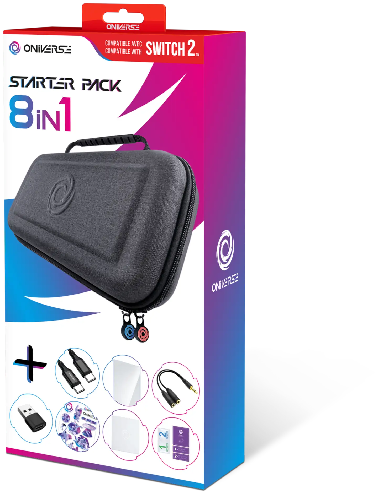 Oniverse Nintendo Switch 2 8 in 1 aloituspakkaus - 8