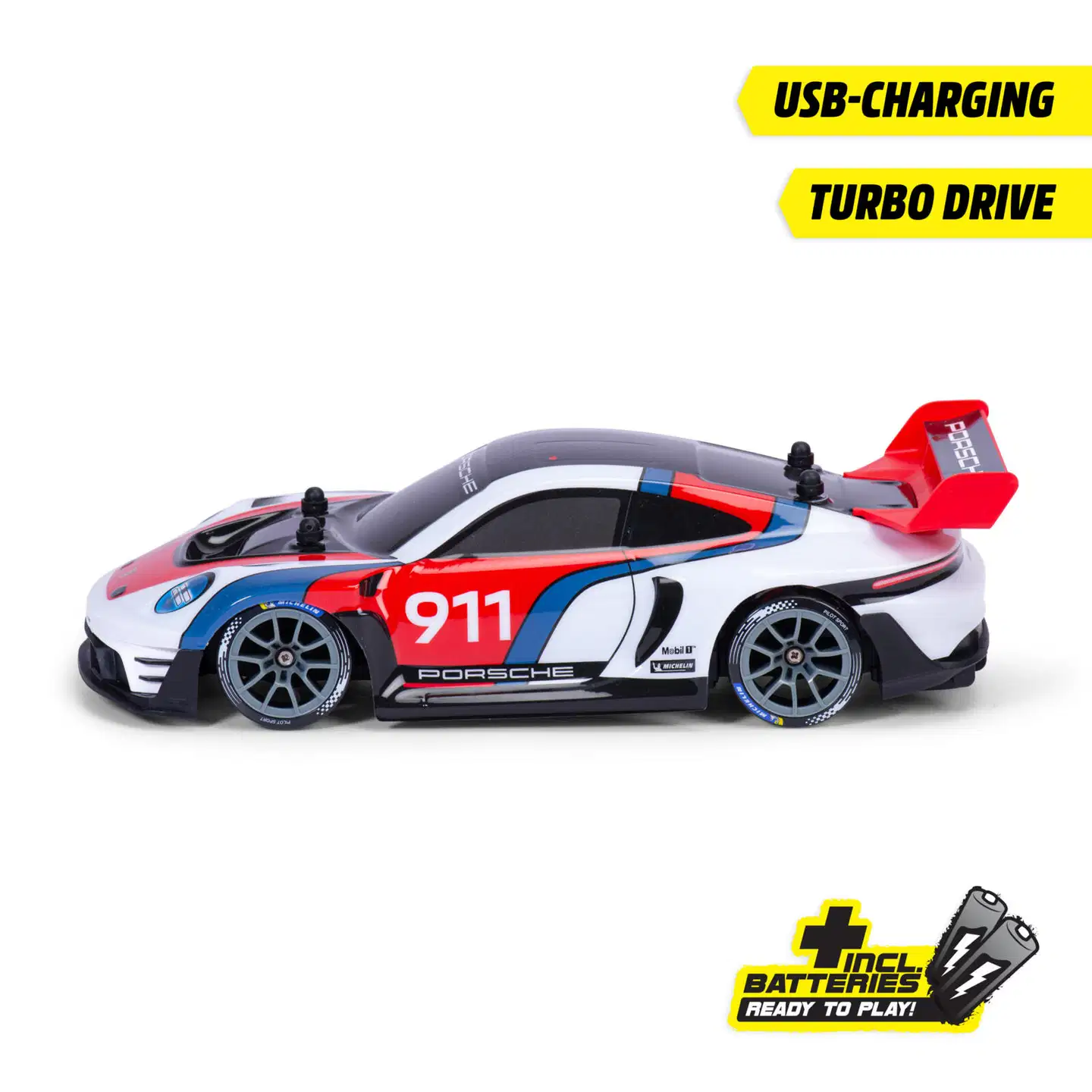 Dickie Toys - RC Porsche 911 GT3 R rennsport, RTR, 1:16, 30 cm, 2 kanavainen ohjain, taajuus 2,4 GHz - 4