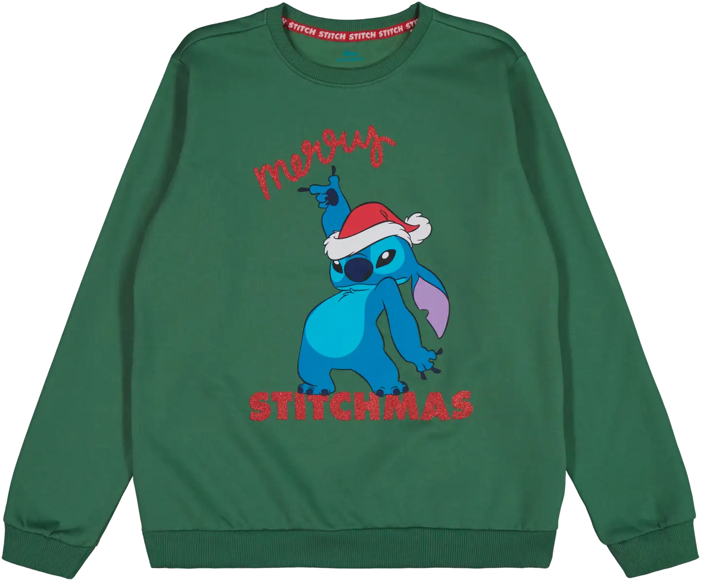 Stitch nuorten jouluinen collegepusero LS20012 - Green - 1