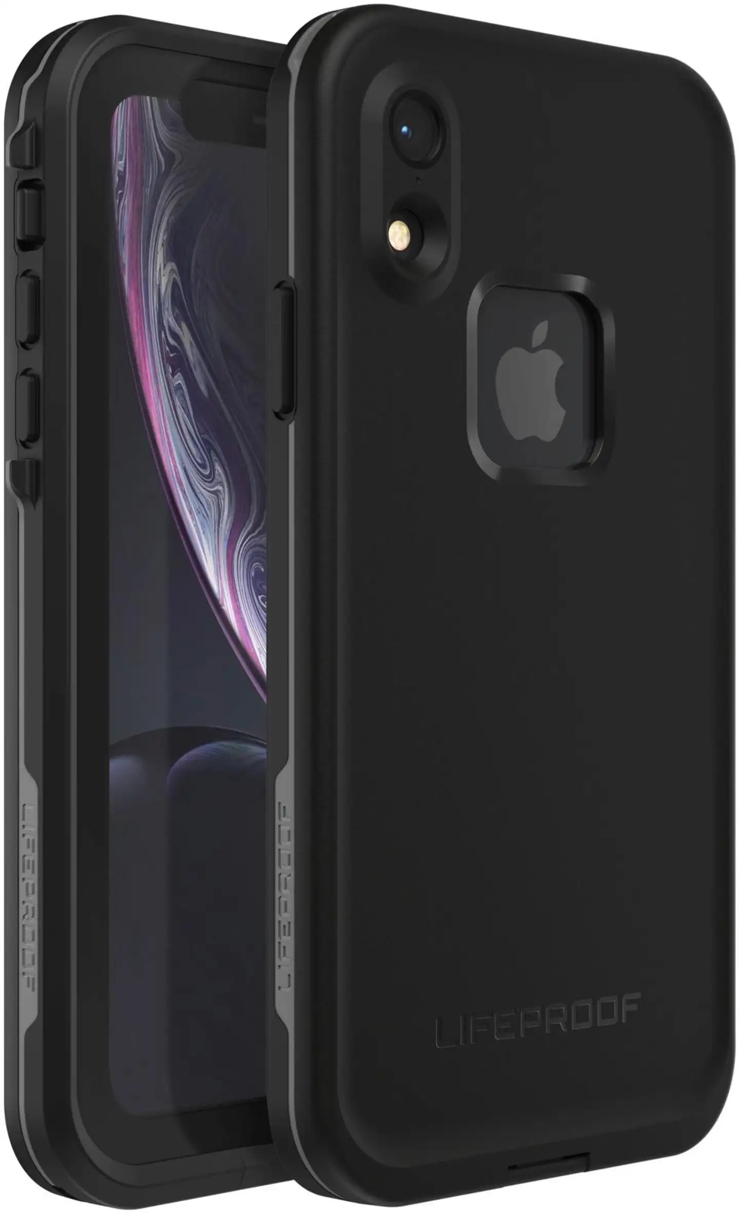 Lifeproof fre vesitiivis kotelo iPhone XR asphalt black musta