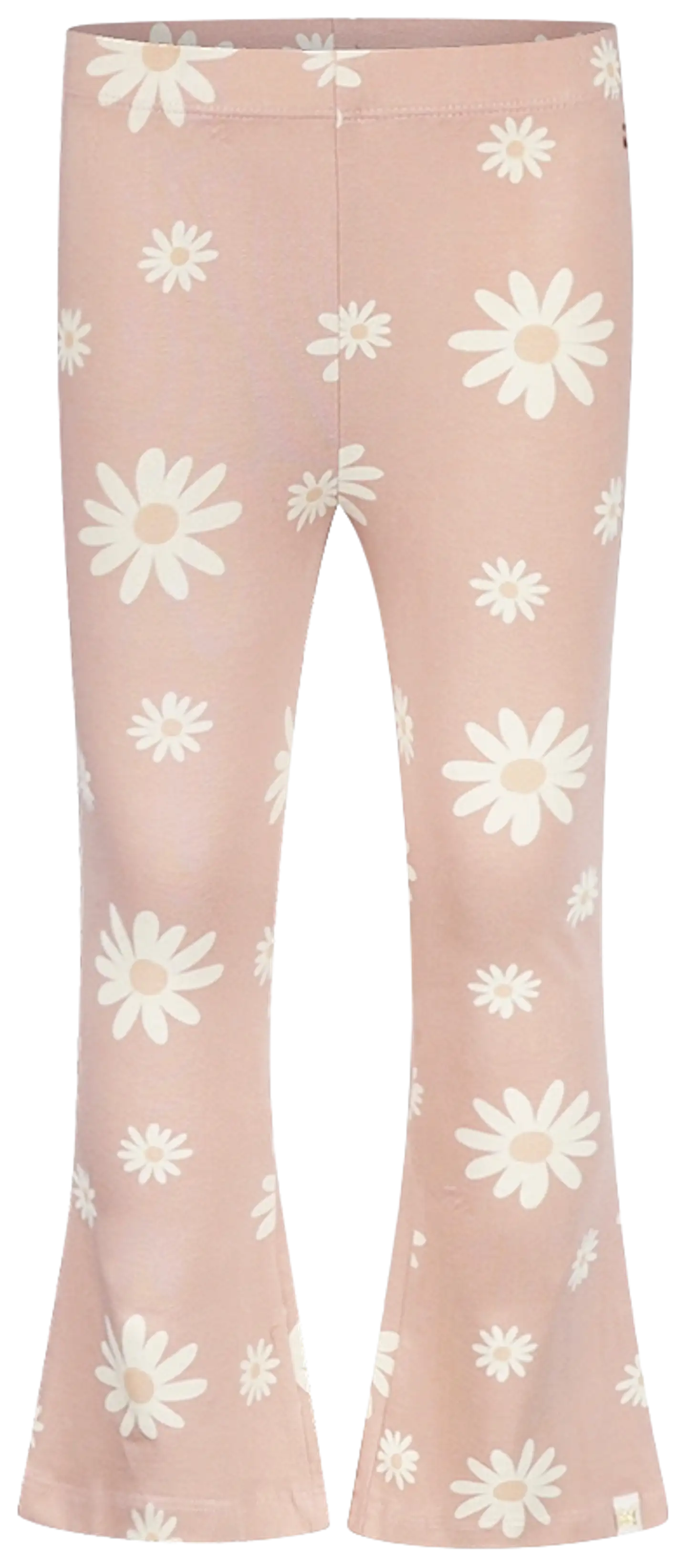 Kokonoko lasten kukalliset trikooleggingsit, levenevät lahkeet N58903-37 - Smokey Pink - 1