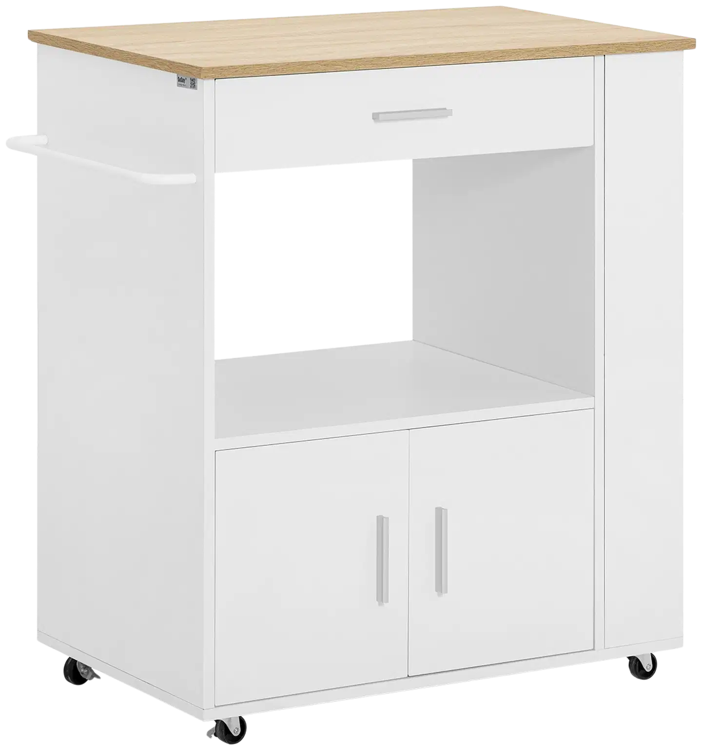SoBuy keittiösaareke valkoinen FKW113-WN - 1