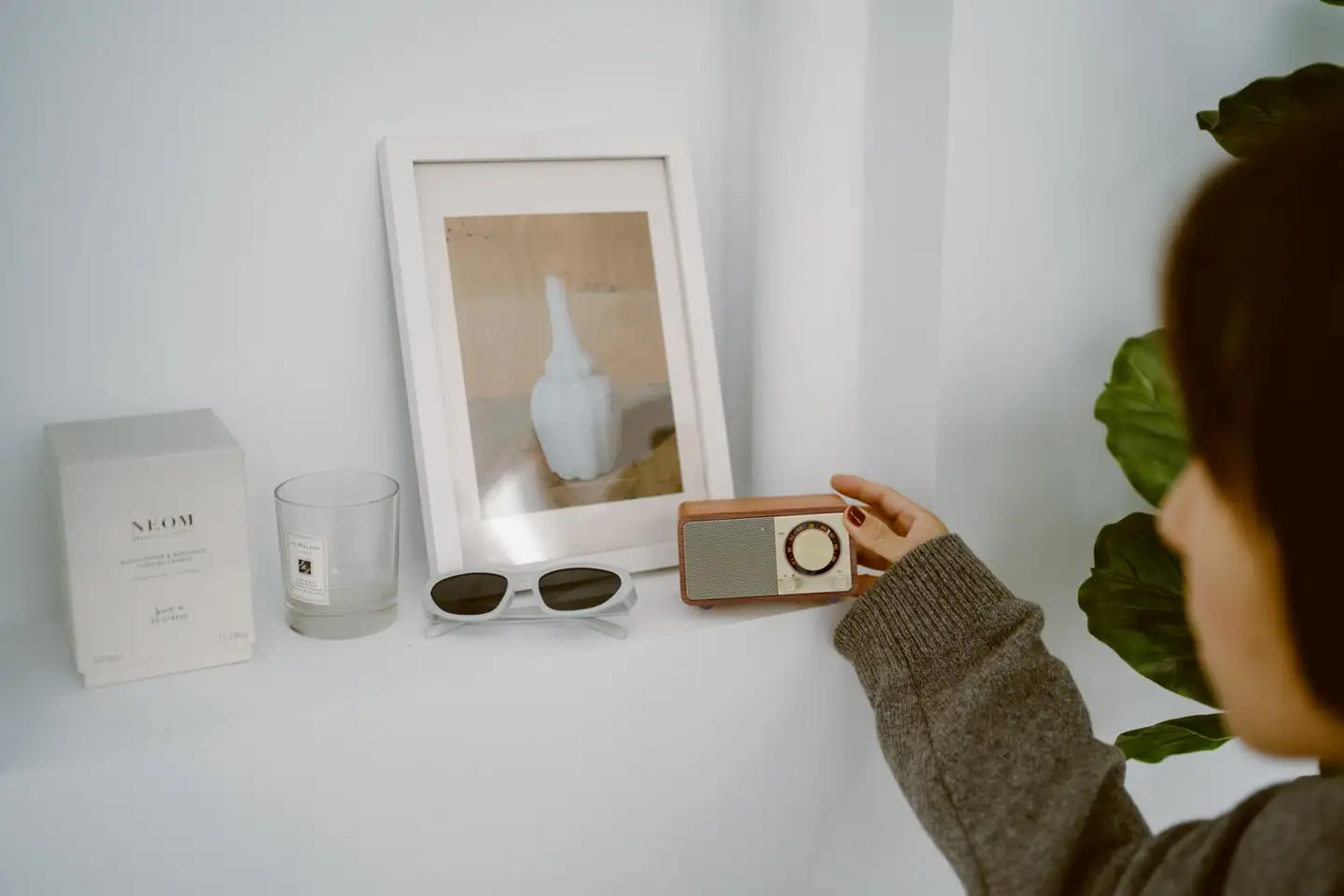 Sangean WR-7 Plus Bluetooth pöytäradio, kirsikka - 7