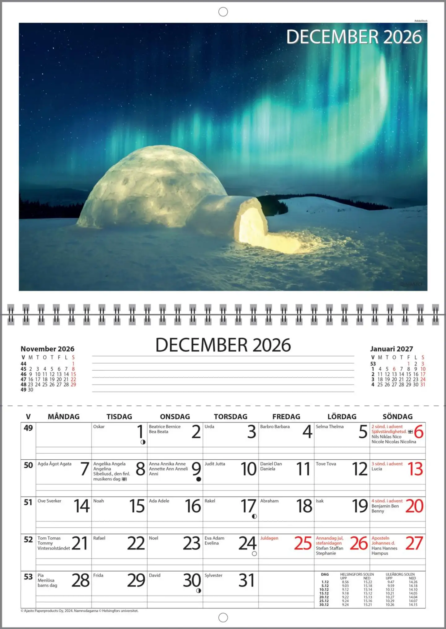 Ajasto Väggkalender Mappkalendern - 2