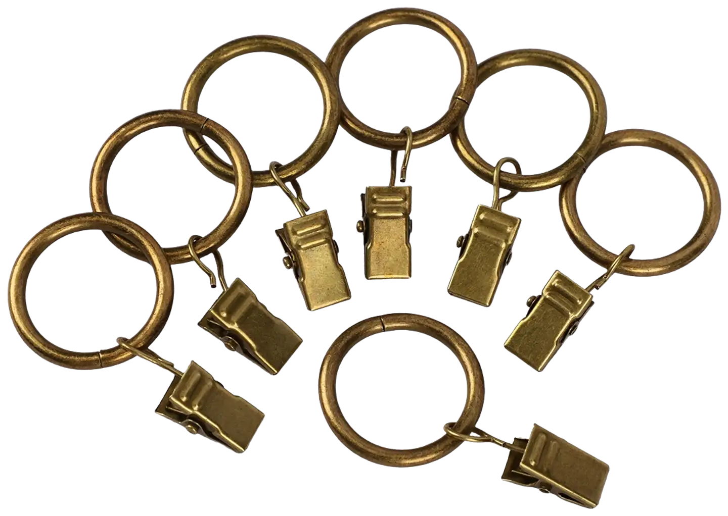 Ihanin verhorengas nipistimellä antiikkimessinki 25/32mm 10kpl - 4
