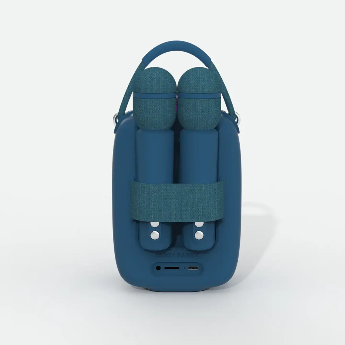 MOB karaokekaiutin ja kaksi langatonta mikrofonia Sing Party tumman sininen - 2