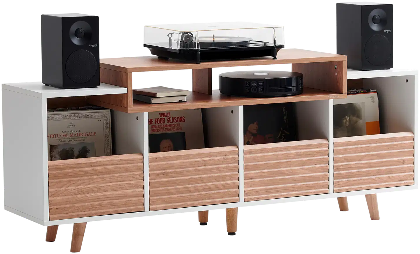Norstone Oslo Vinyl 1600 -vinyylikaluste valkoinen/vaalea tammi - 2