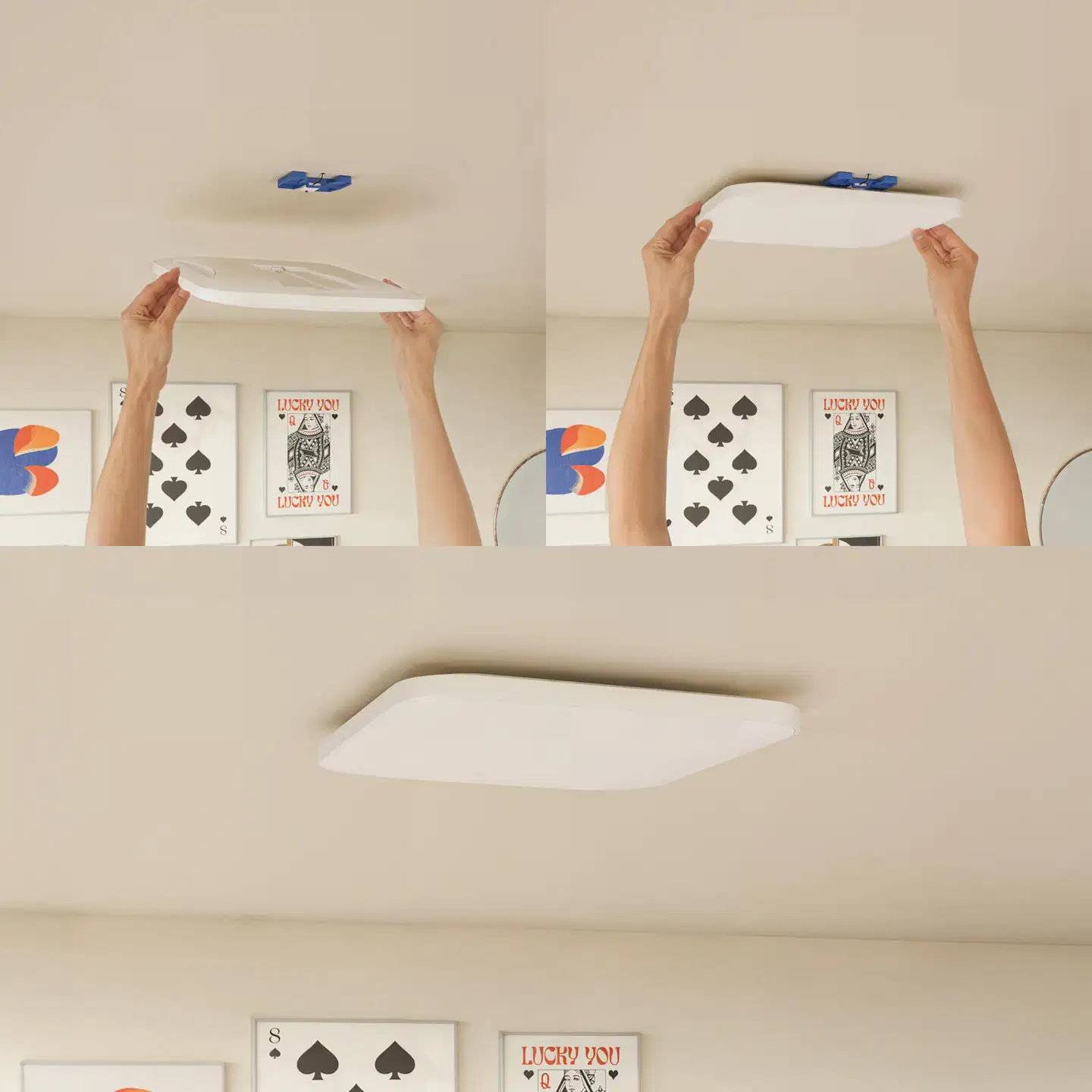 Philips Smart Lighting kattovalaisin neliö 24W  valkoinen säädettävä kaukosäätimellä - 6