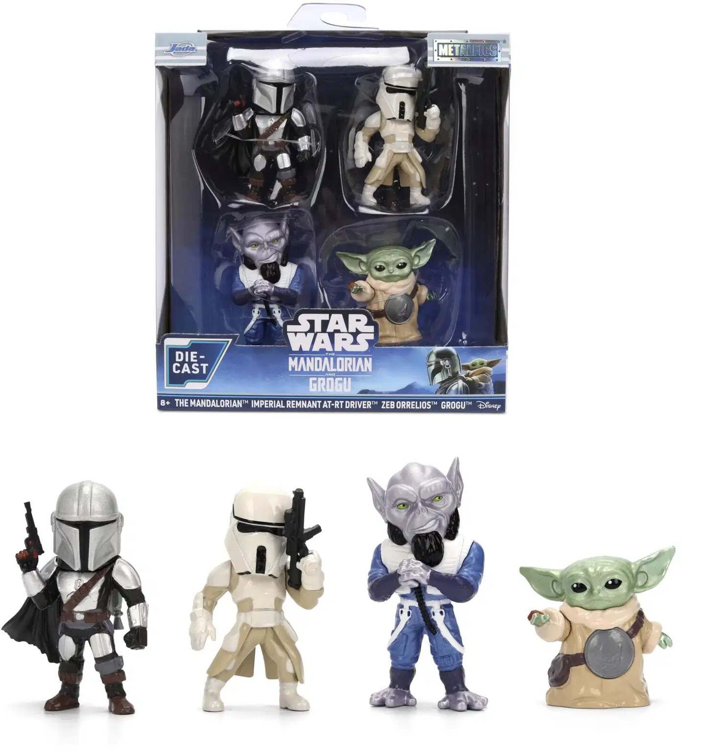 Jada Disney Star Wars keräilyhahmot, 6,5 cm, metallia (die-cast), 4 kpl/pkt - 1