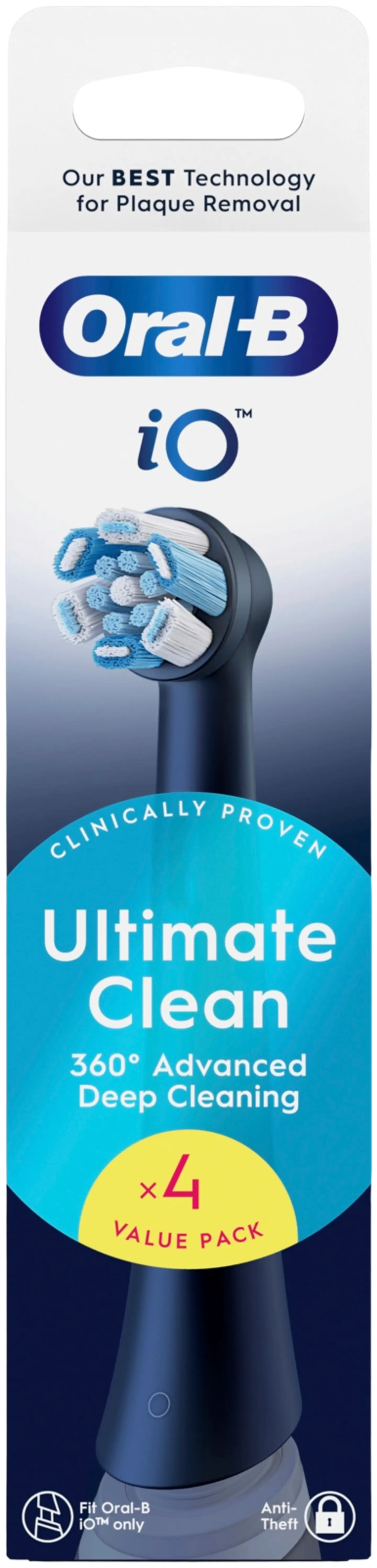 Oral-B iO Ultimate Clean Black vaihtoharja 4kpl