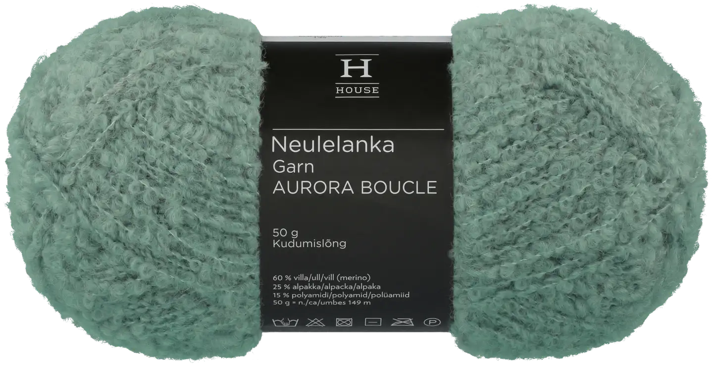 House lanka Aurora boucle 50 g aqua green