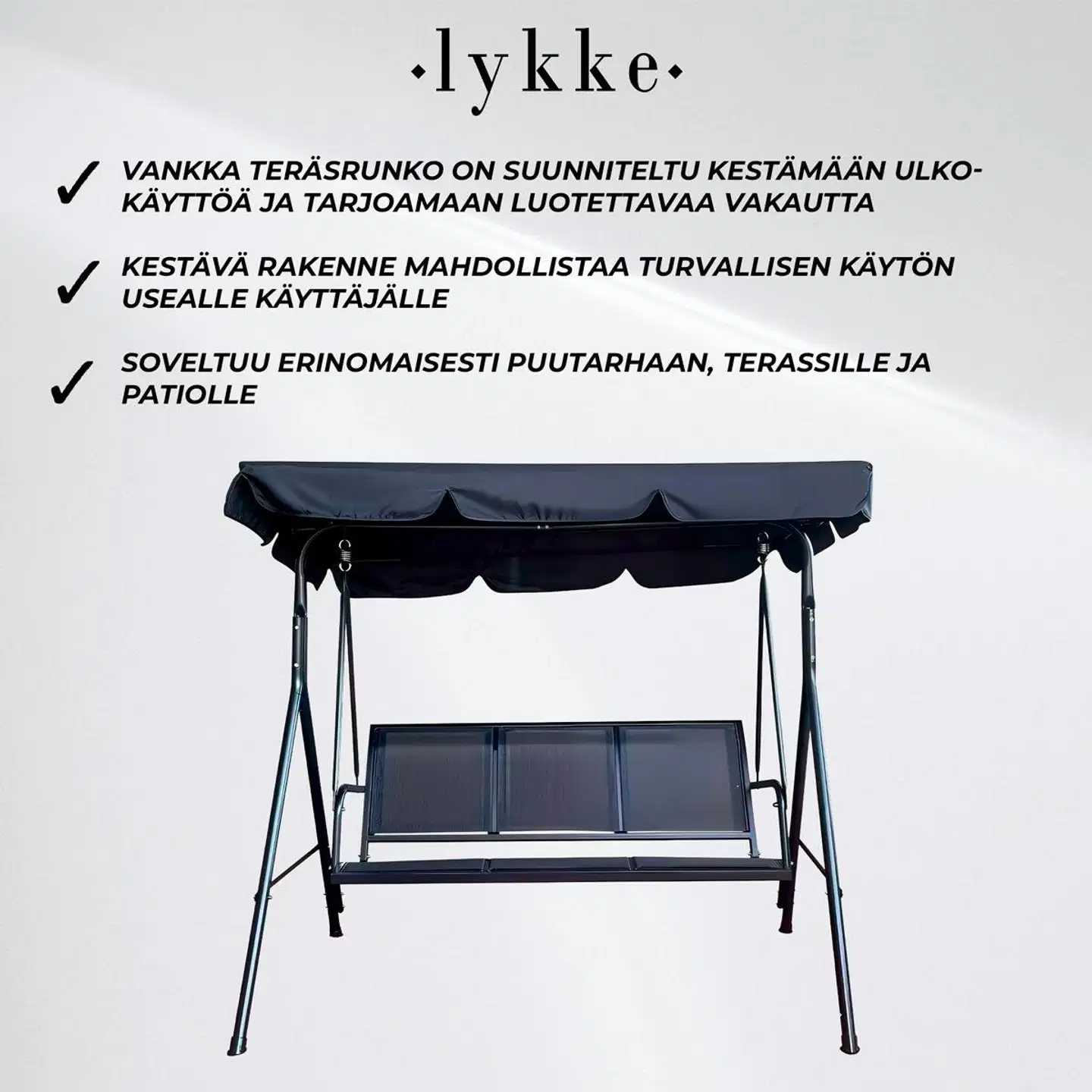 Lykke pihakeinu elegance, harmaa - 3