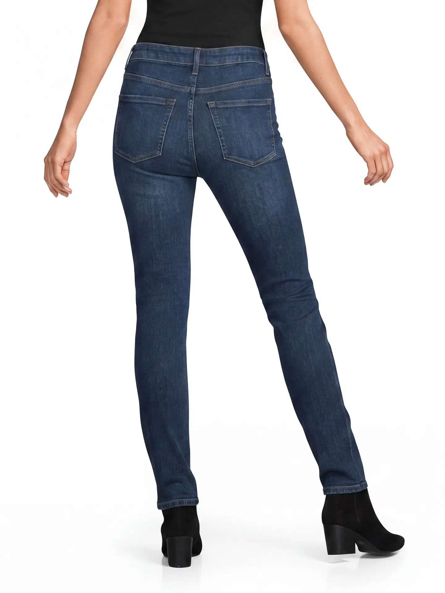 House naisten farkut Slim Fit - MID BLUE - 3