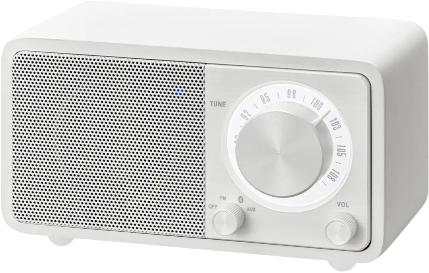 Sangean radio bluetooth kaiuttimella Genuine Mini (WR-7) valkoinen - 1