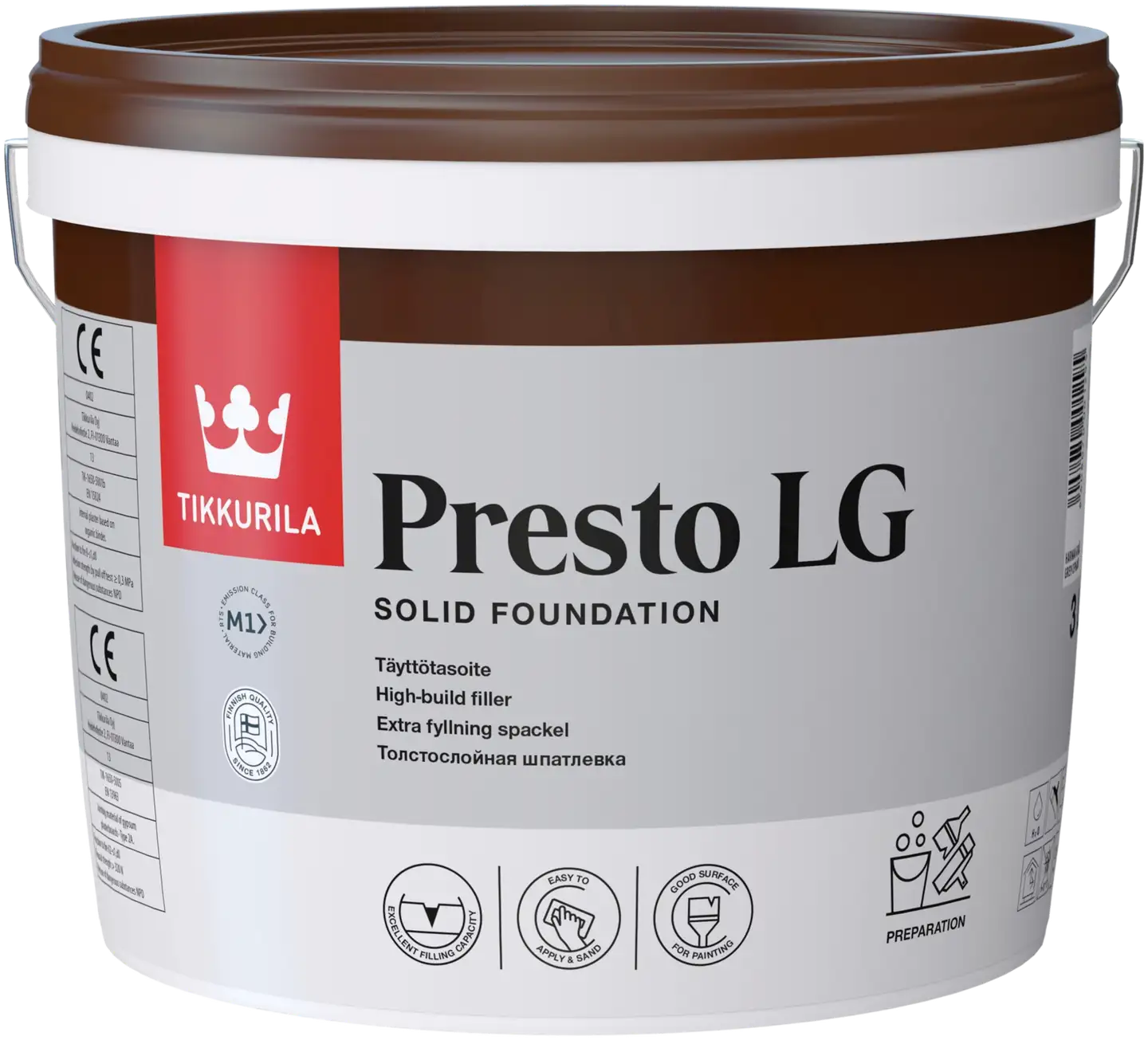 Tikkurila täyttötasoite Presto LG 3 l harmaa