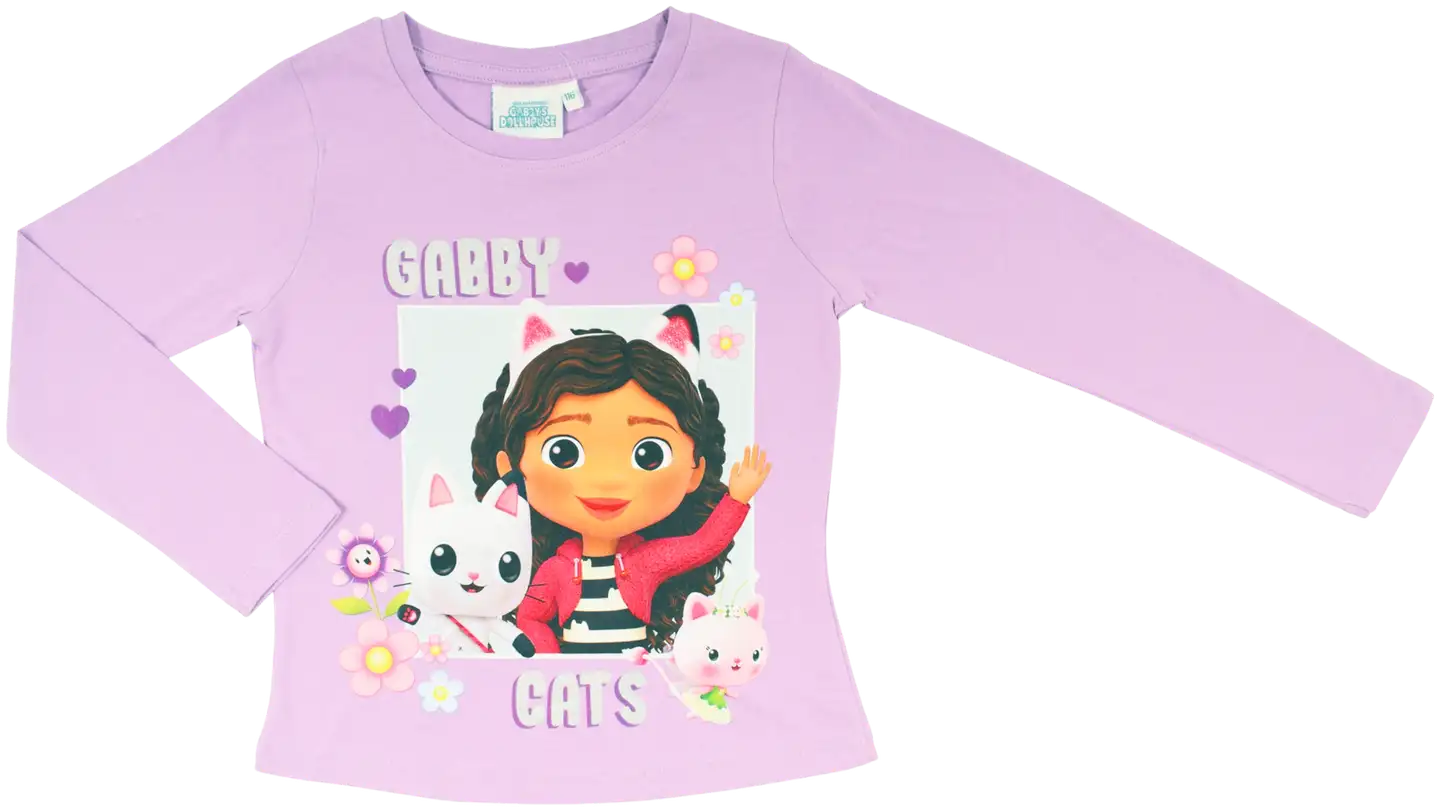Gabby's Dollhouse lasten trikoopaita - Lila