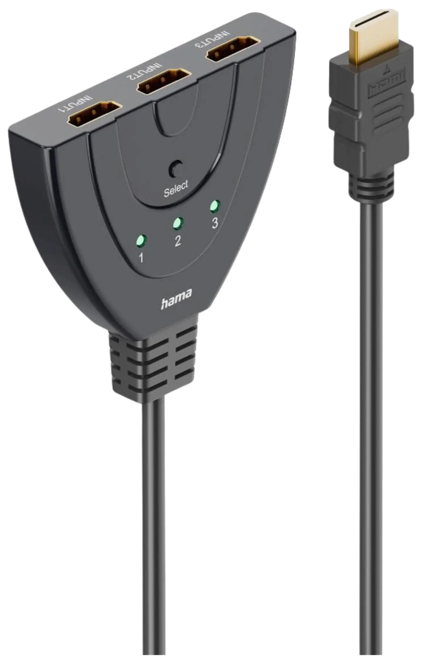 Hama HDMI™-kytkin, 3xHDMI™ in - 1xHDMI™ out, 4K - 2