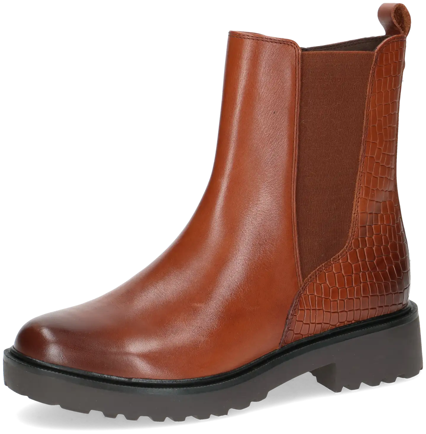 Caprice naisten chelsey nilkkuri - Cognac comb
