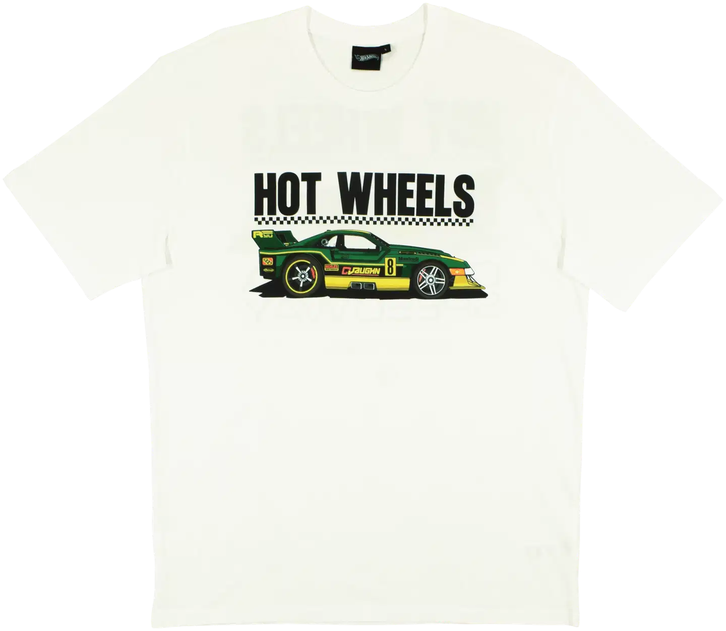 Hot Wheels miesten printti T-paita SJM-HOTW-9 - Valkoinen - 1