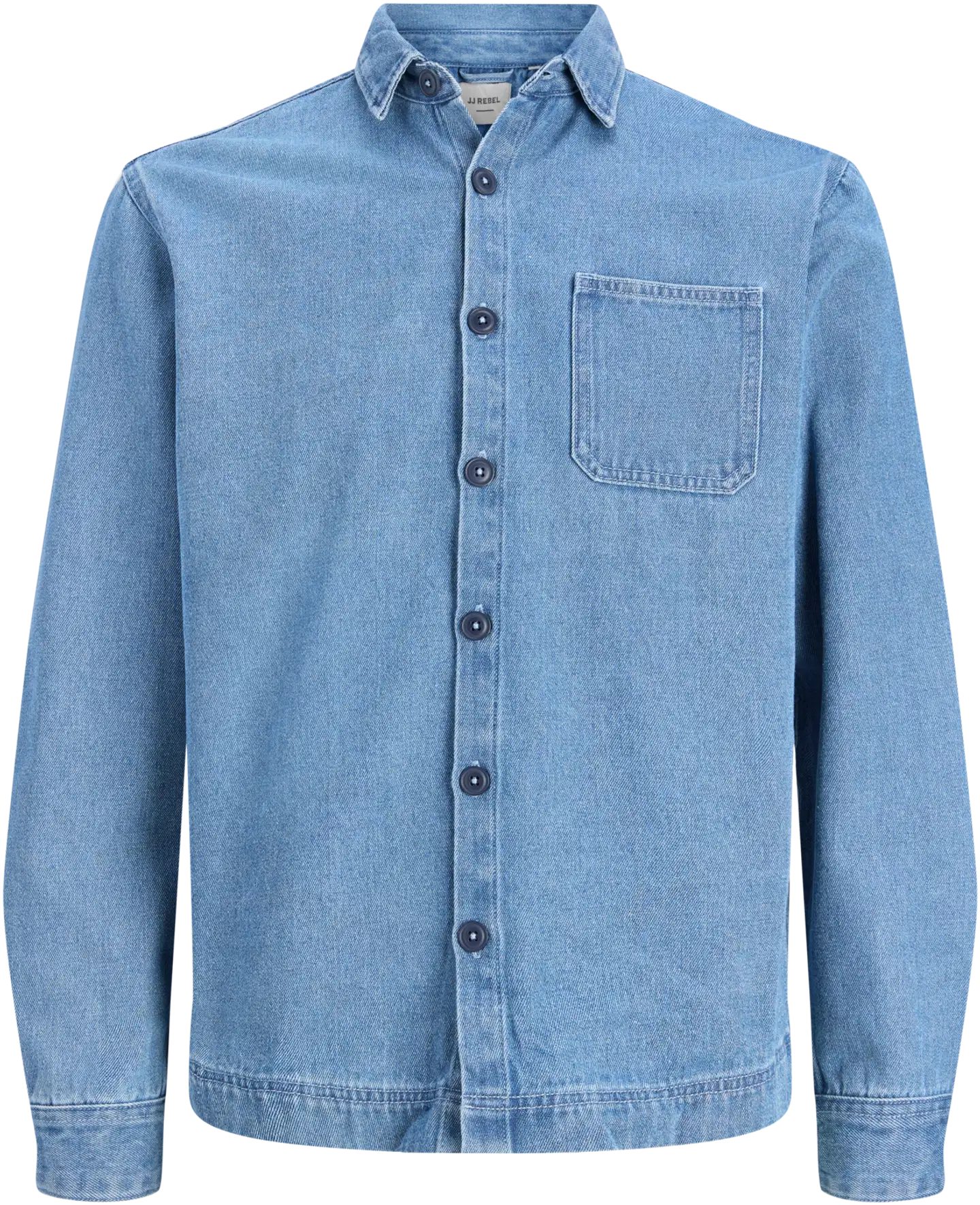 JJ REBEL miesten kauluspaita Jrebkelly - Blue Denim - 1
