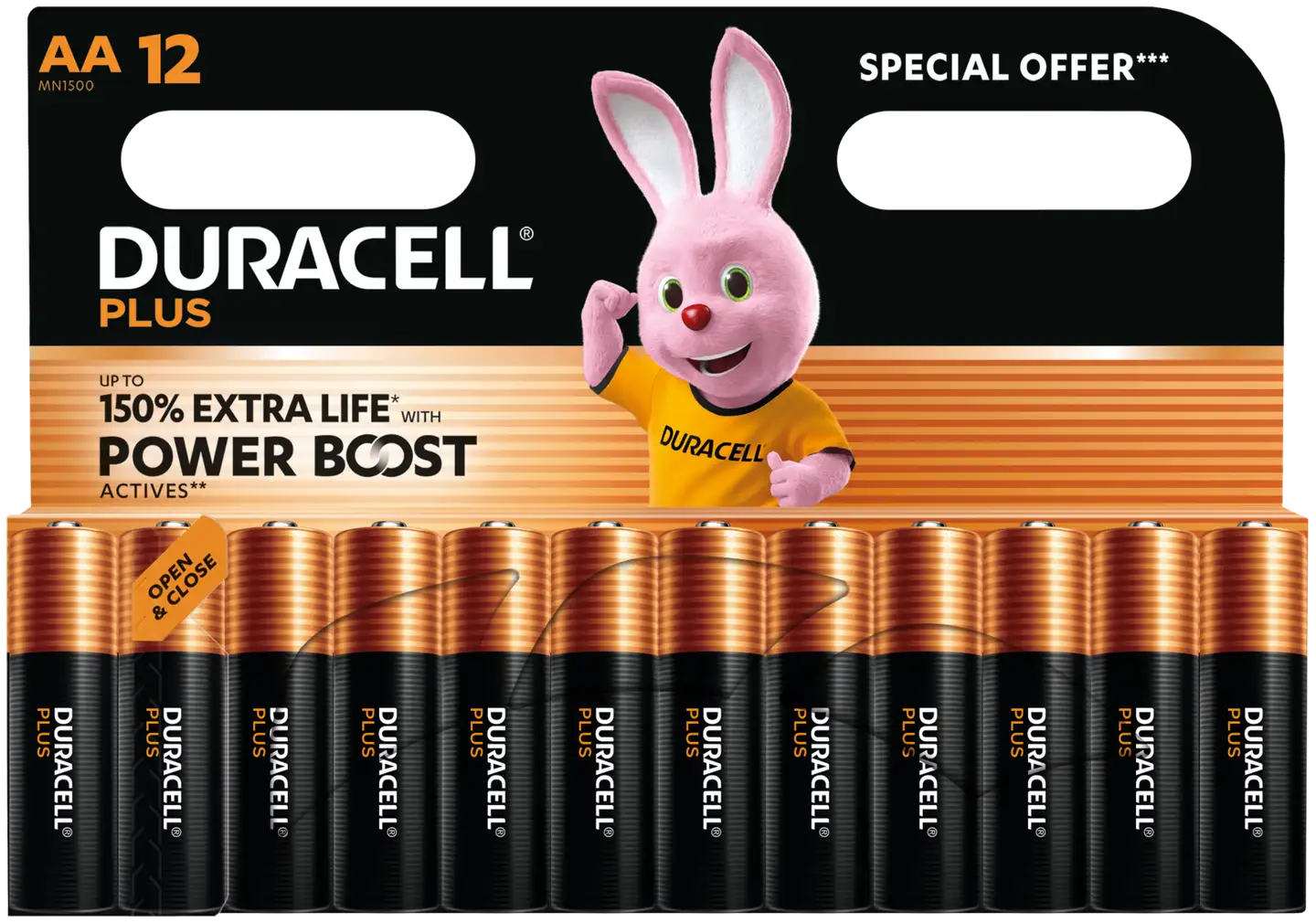 Duracell Plus Power Boost AA 12 kpl