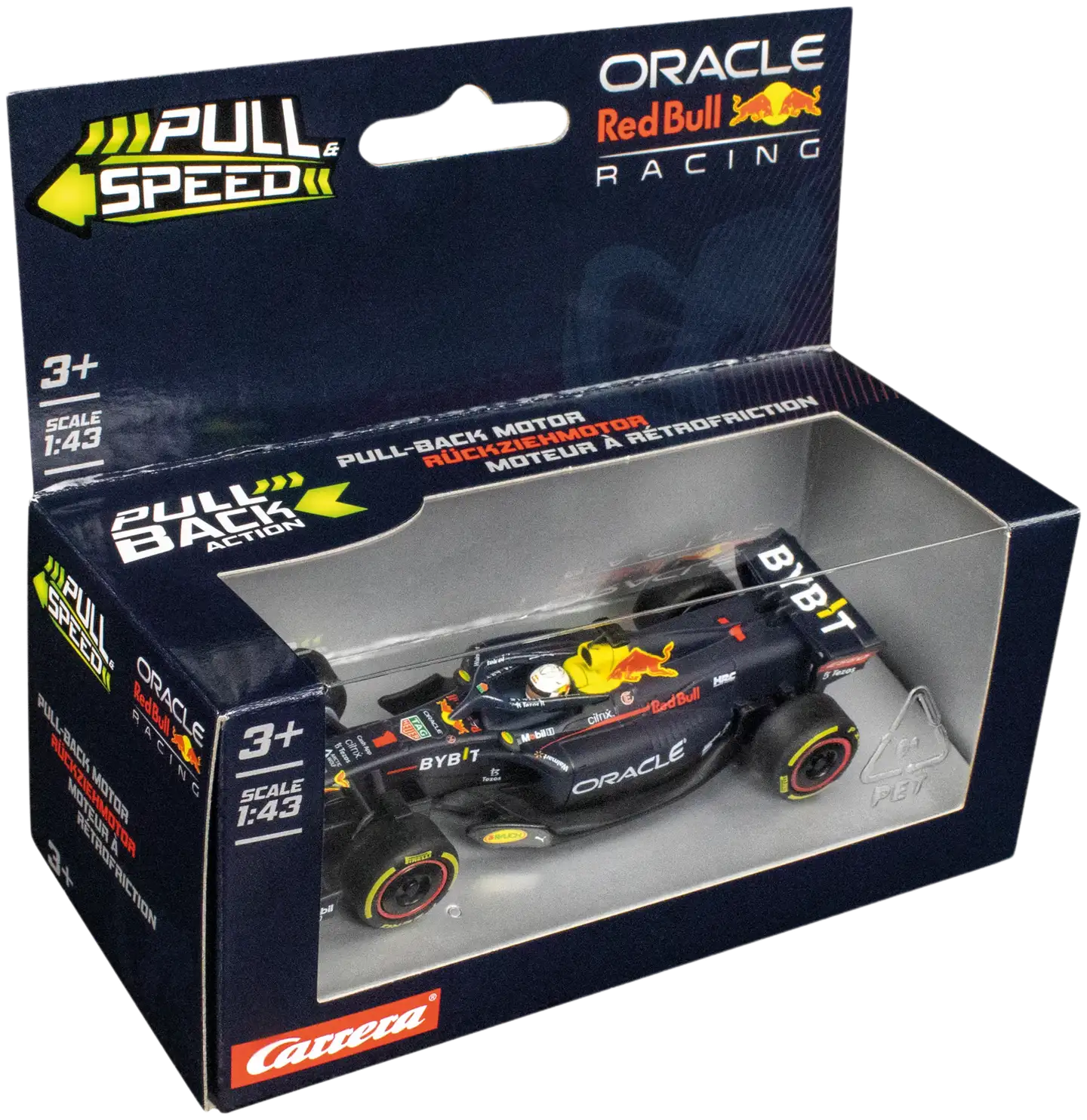 Carrera pikkuauto Red Bull Verstappen Pull&Speed Racing RB18 - 1