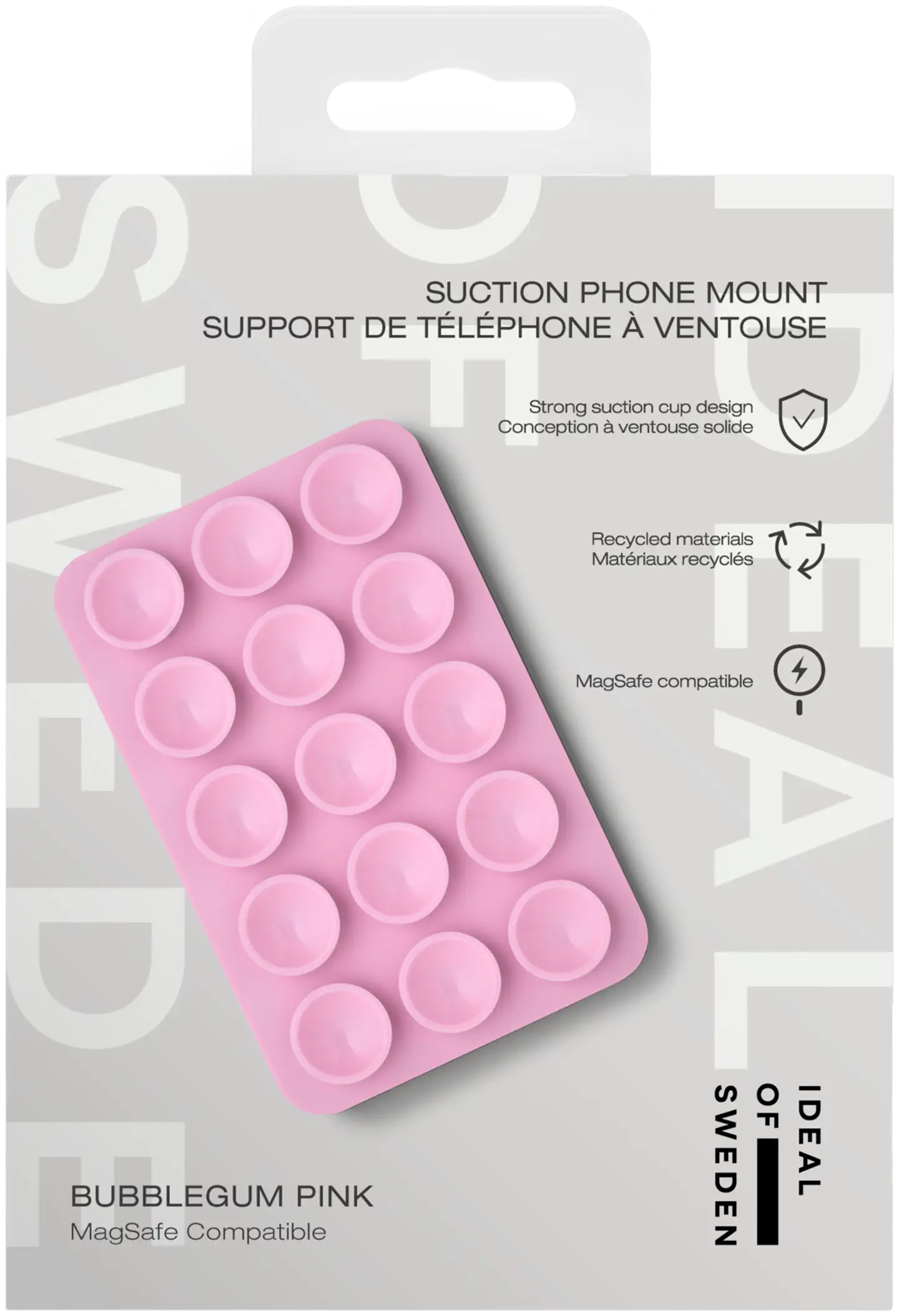 Ideal Of Sweden MagSafe puhelinpidike imukupeilla purkka pinkki - 3