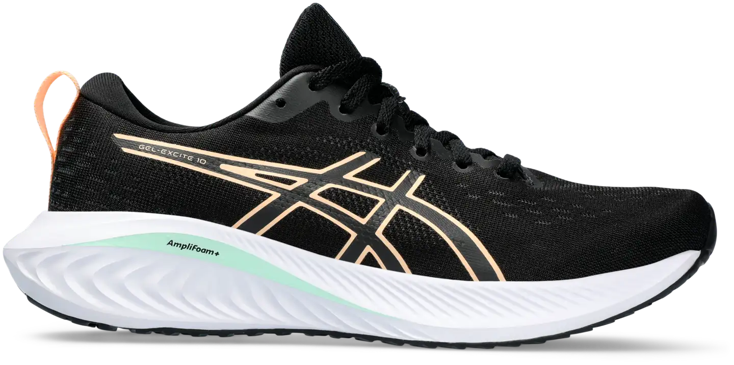 Asics naisten juoksujalkine Gel-Excite 10 - BLACK/APRICOT CRUSH - 1