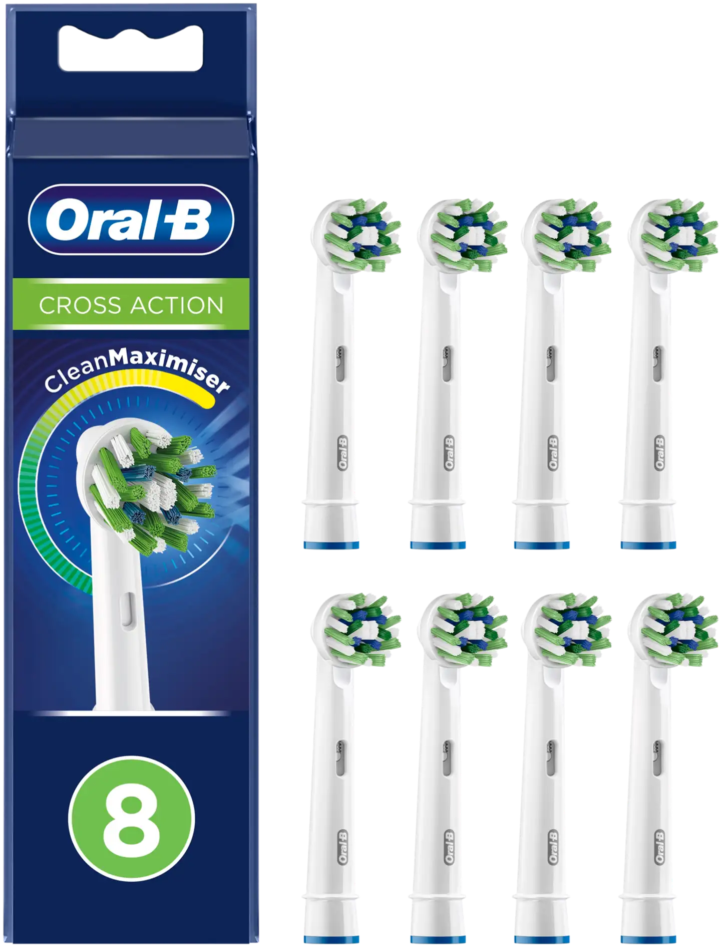 Oral-B Vaihtoharja CrossAction CleanMaximiser -tekniikalla 8kpl - 1