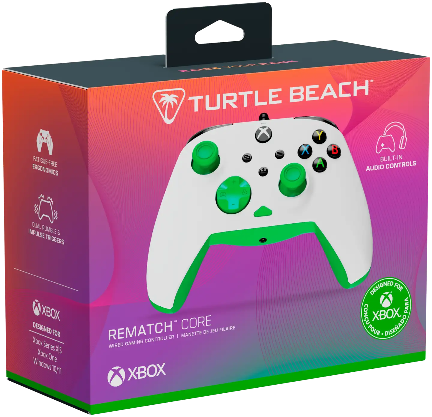 Turtle Beach Xbox/PC langallinen peliohjain valkoinen/vihreä - 5