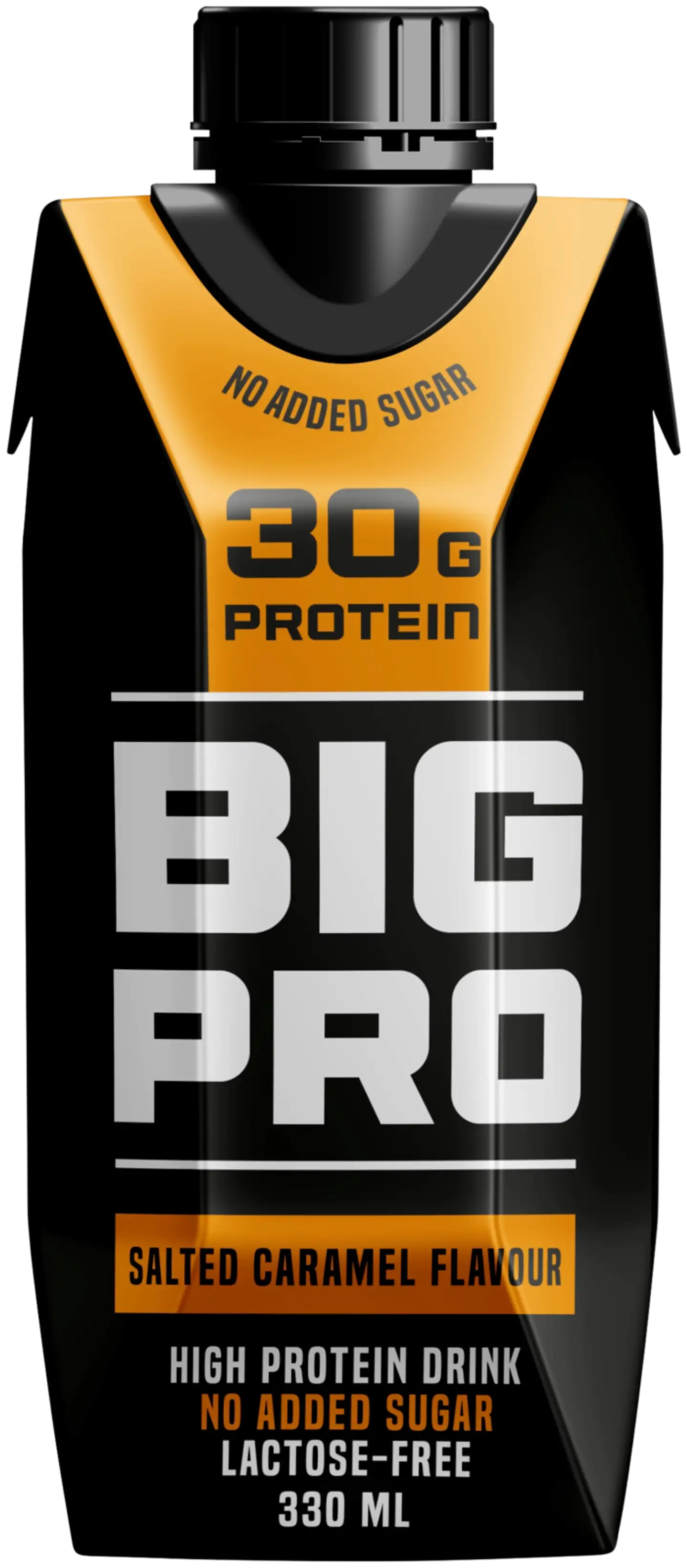 BIG PRO laktoositon suolainen karamelli proteiinijuoma 330 ml, UHT