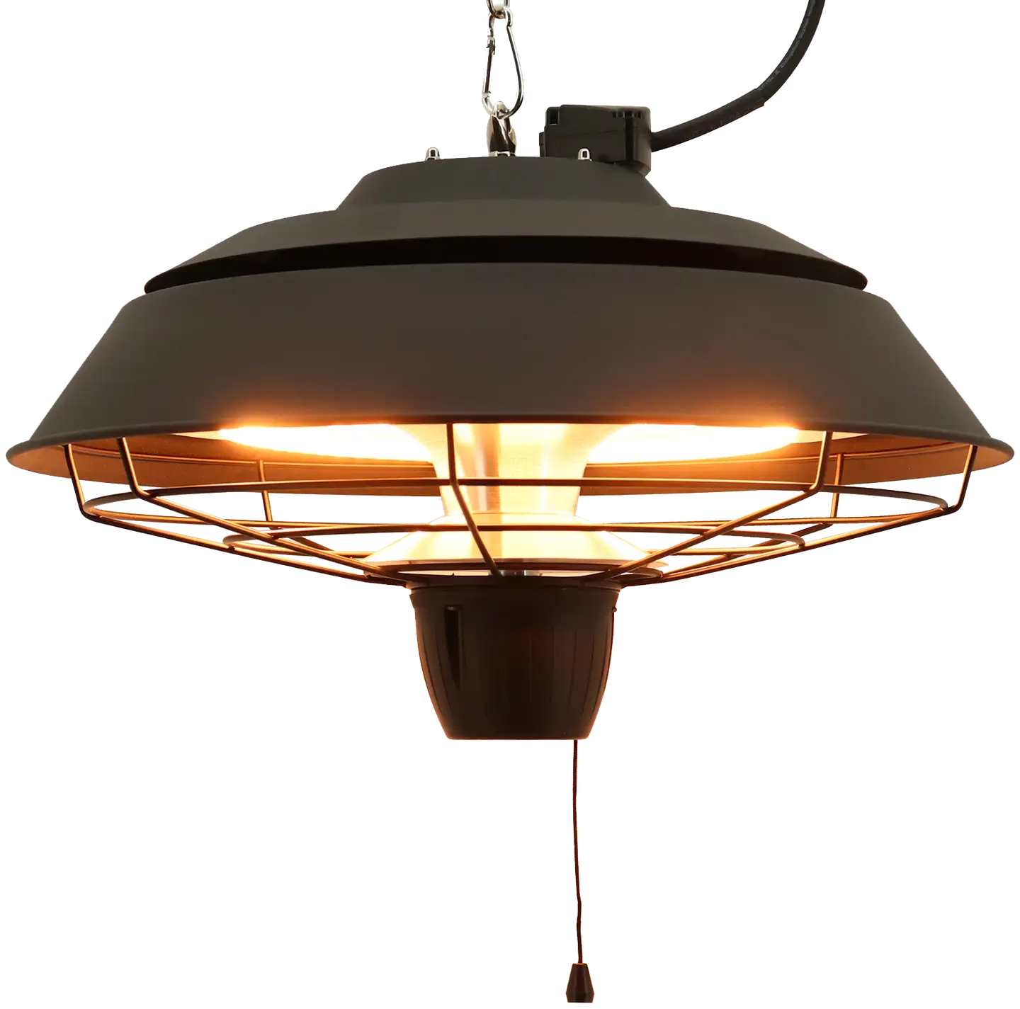 HORTUS Terassilämmitin ripustettava 1500 W, HA, Ø42 cm, musta - 7