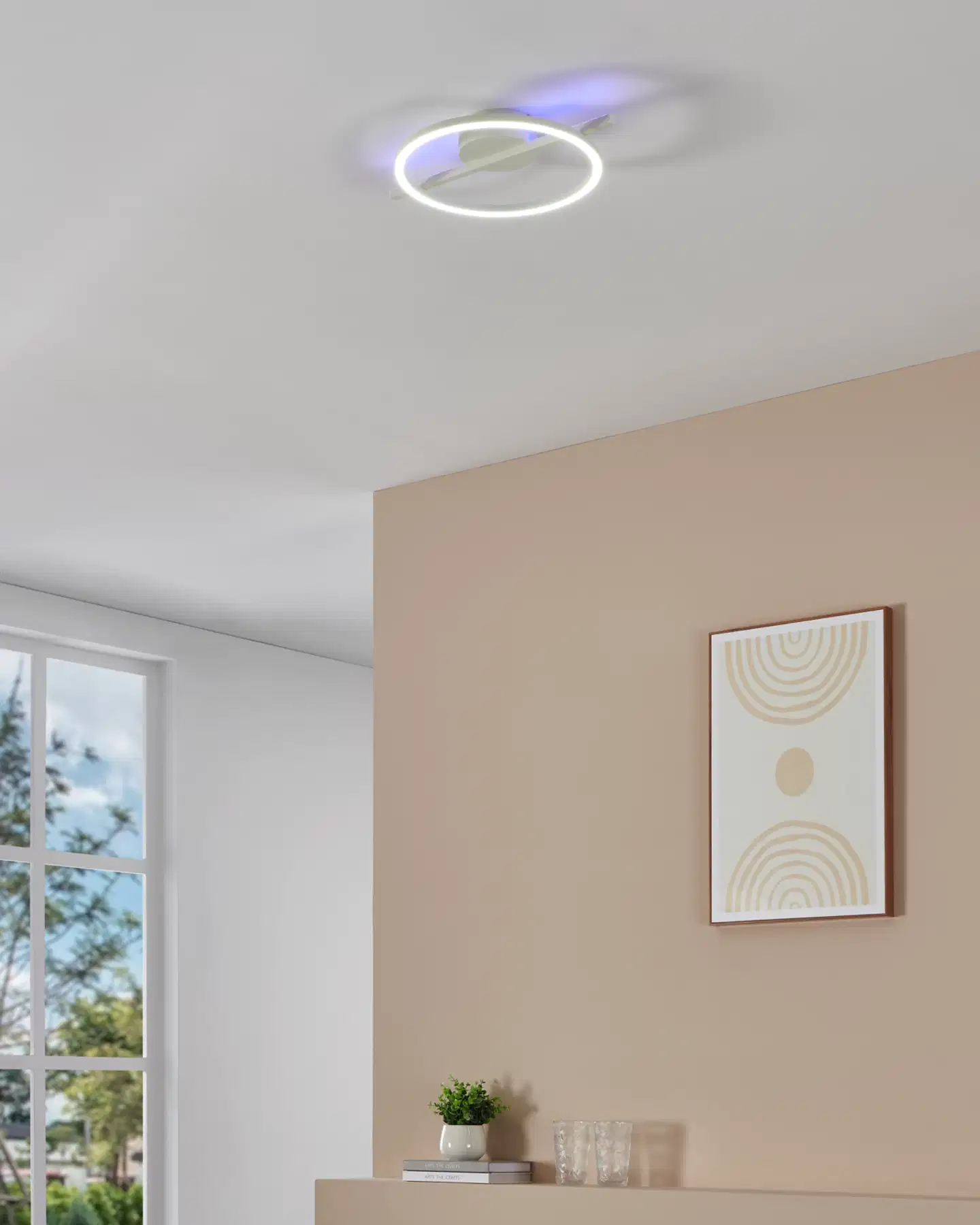 EGLO kattovalaisin Amandolo LED 17W RGB CCT valkoinen - 8