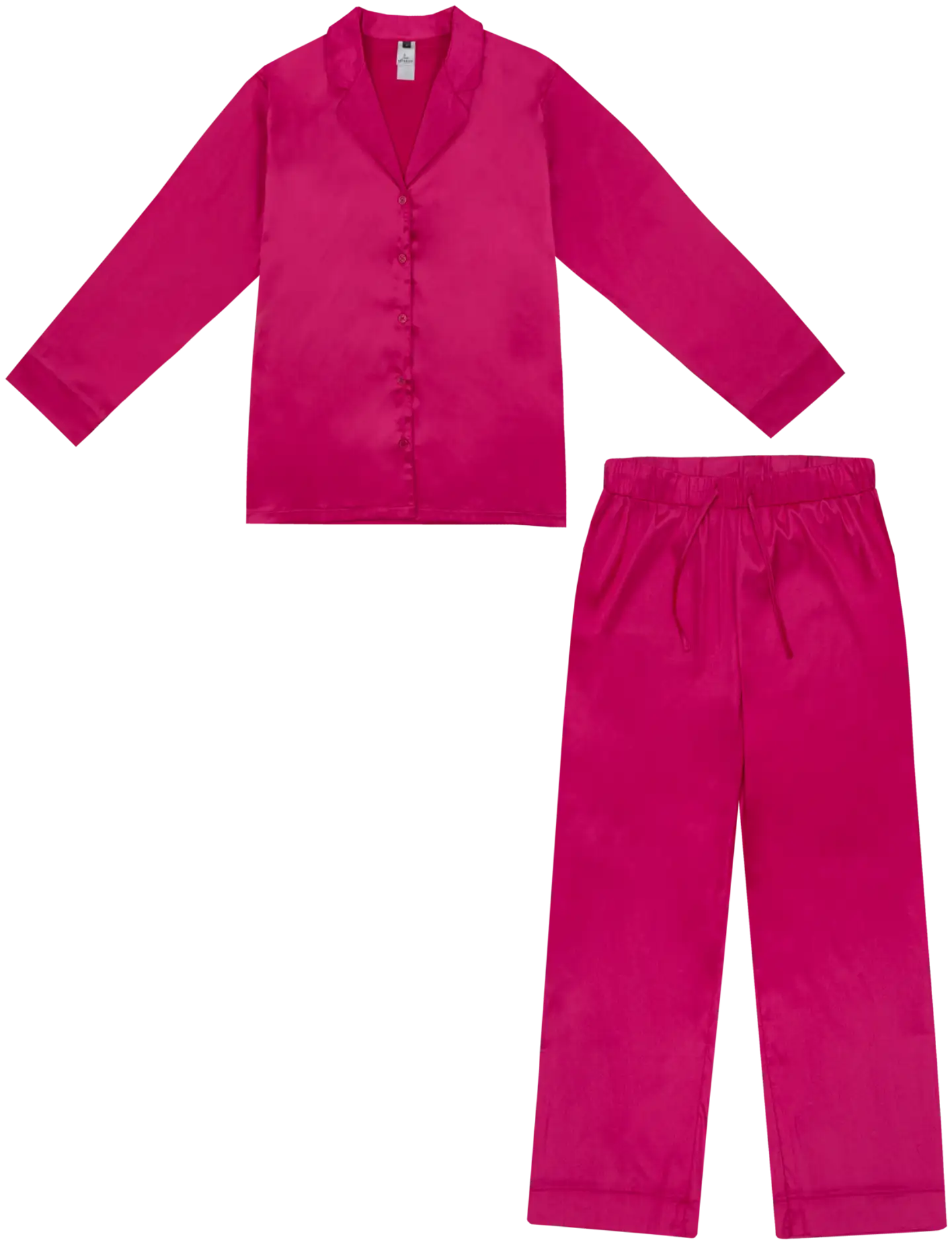 Actuelle naisten satiinipyjama 212A382526 - Fuchsia purple - 1