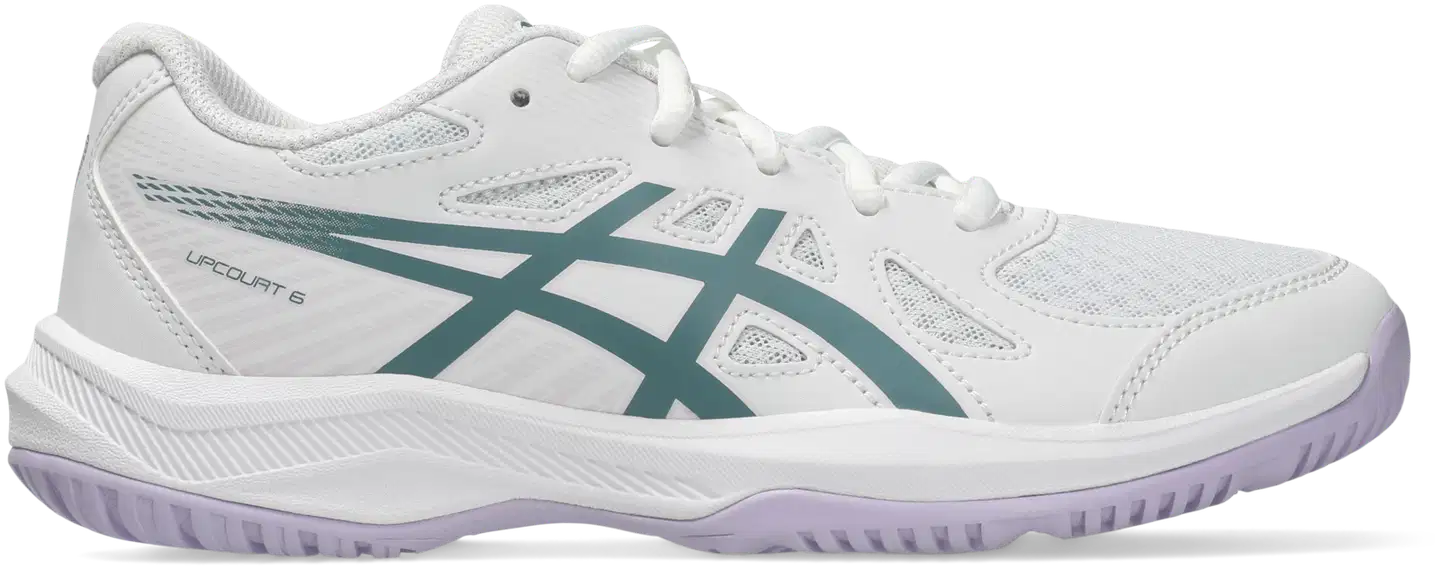 Asics Upcourt 6 GS lasten sisäpelikenkä - WHITE/FOGGY TEAL - 2