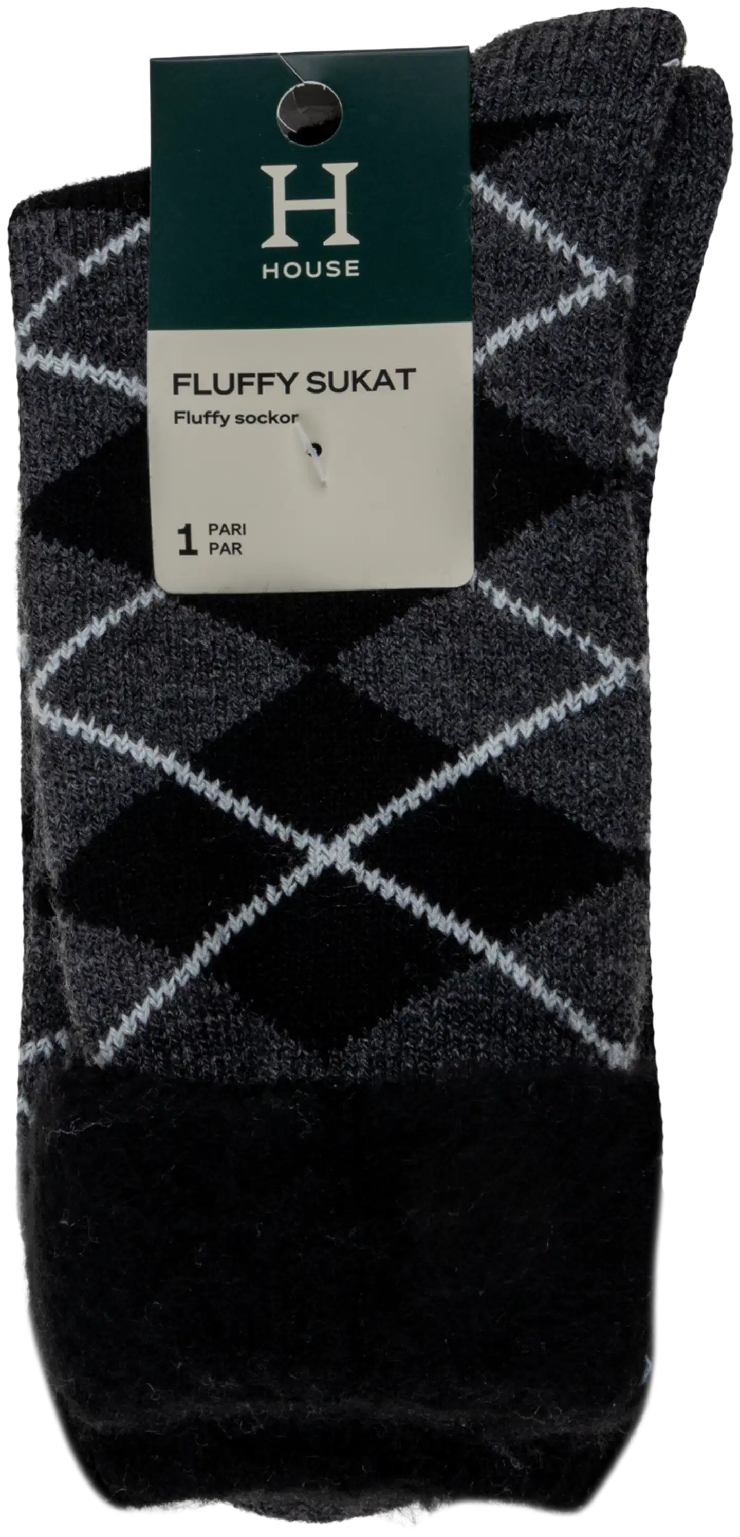 House miesten pehmosukat 193H322605 - Grey/midnight blue - 2