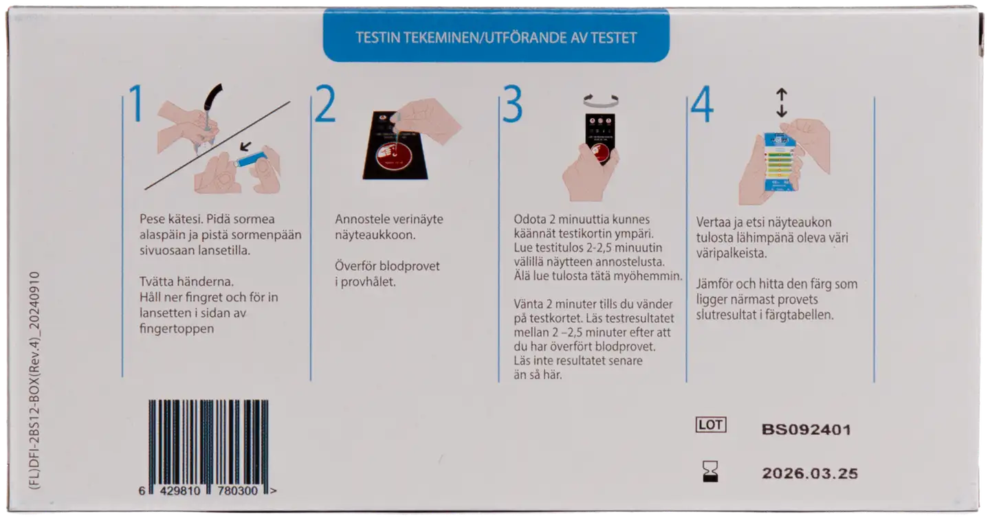 Co-Test Kokonaiskolesterolitesti - 2