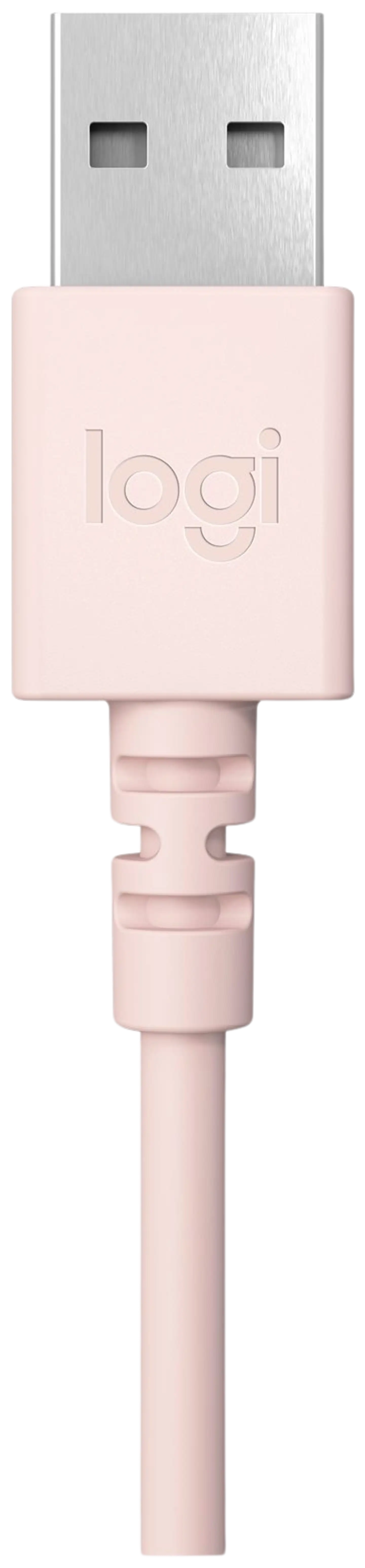 Logitech PC kuuloke H390 USB  - ruusu - 8