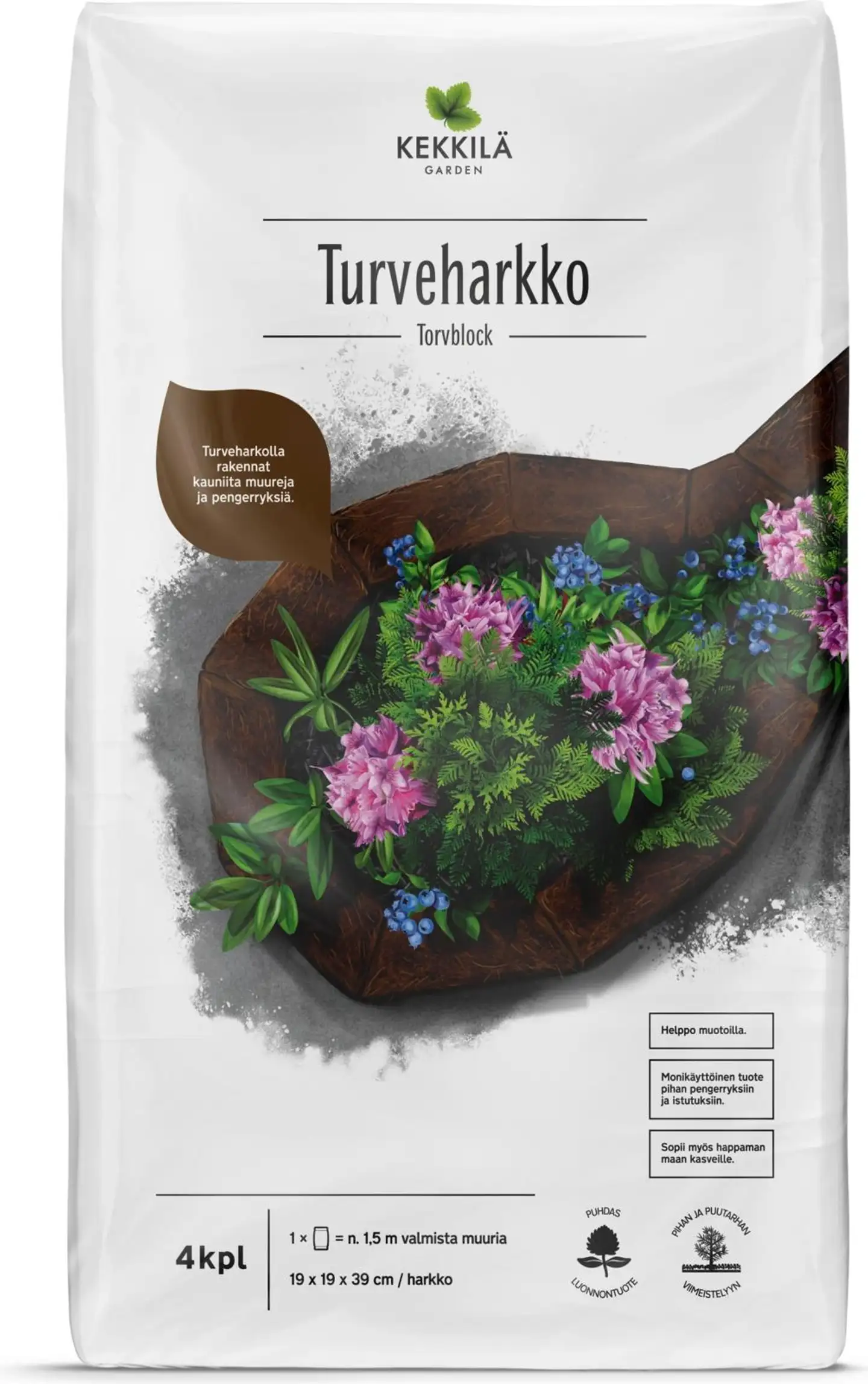 Kekkilä 4kpl Turveharkko