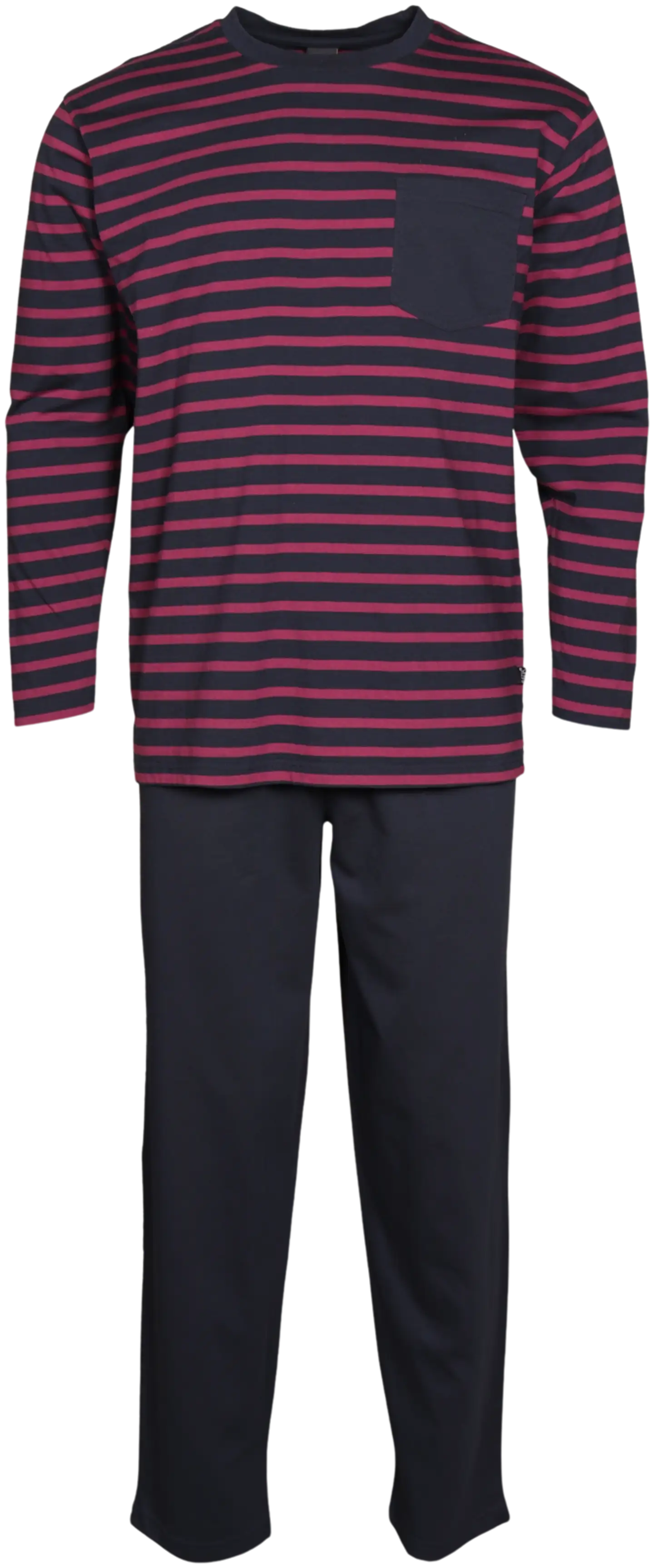 RATIA miesten pyjama - t. sininen/viininpunainen - 1