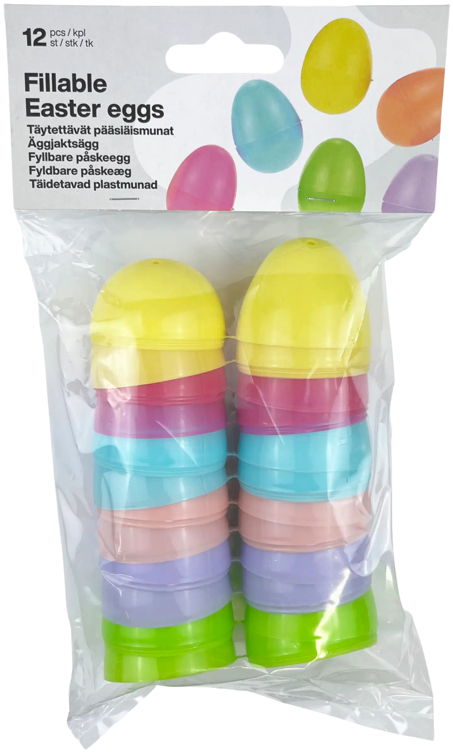 Toyrock Täytettävät pääsiäismunakoristeet 12 kpl/pkt - 4