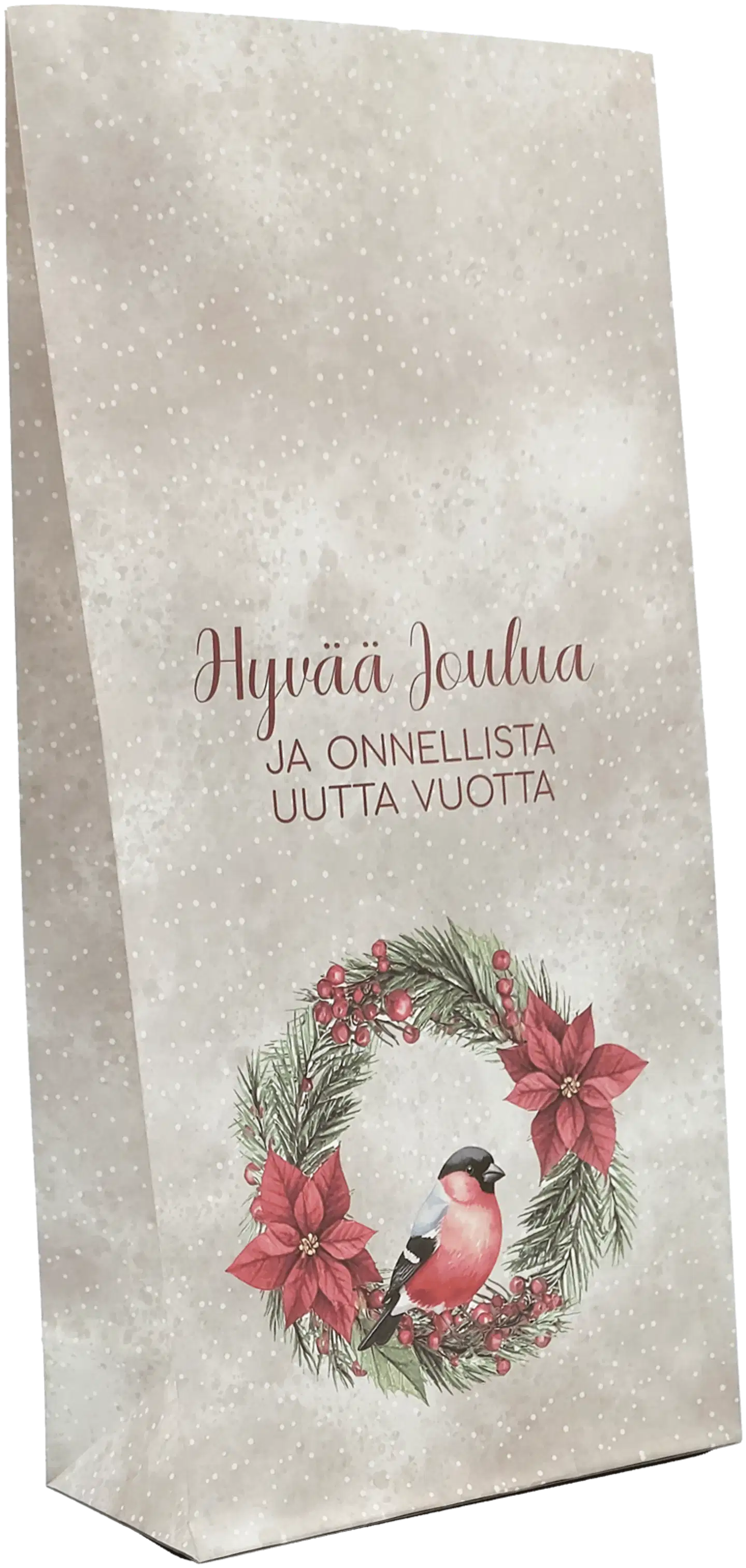 J.K. Primeco Lahjapussi Punatulkku ja kranssi 5kpl - 2